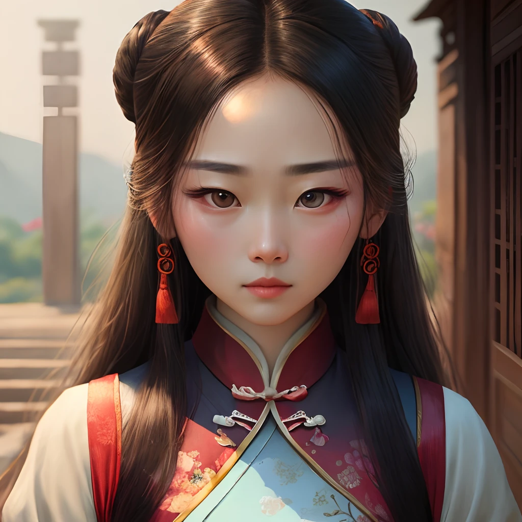 best quality, masterpiece, highres, wuxia 1girl, china dress, super Beautiful face, super beautiful eye, super beautiful hair
