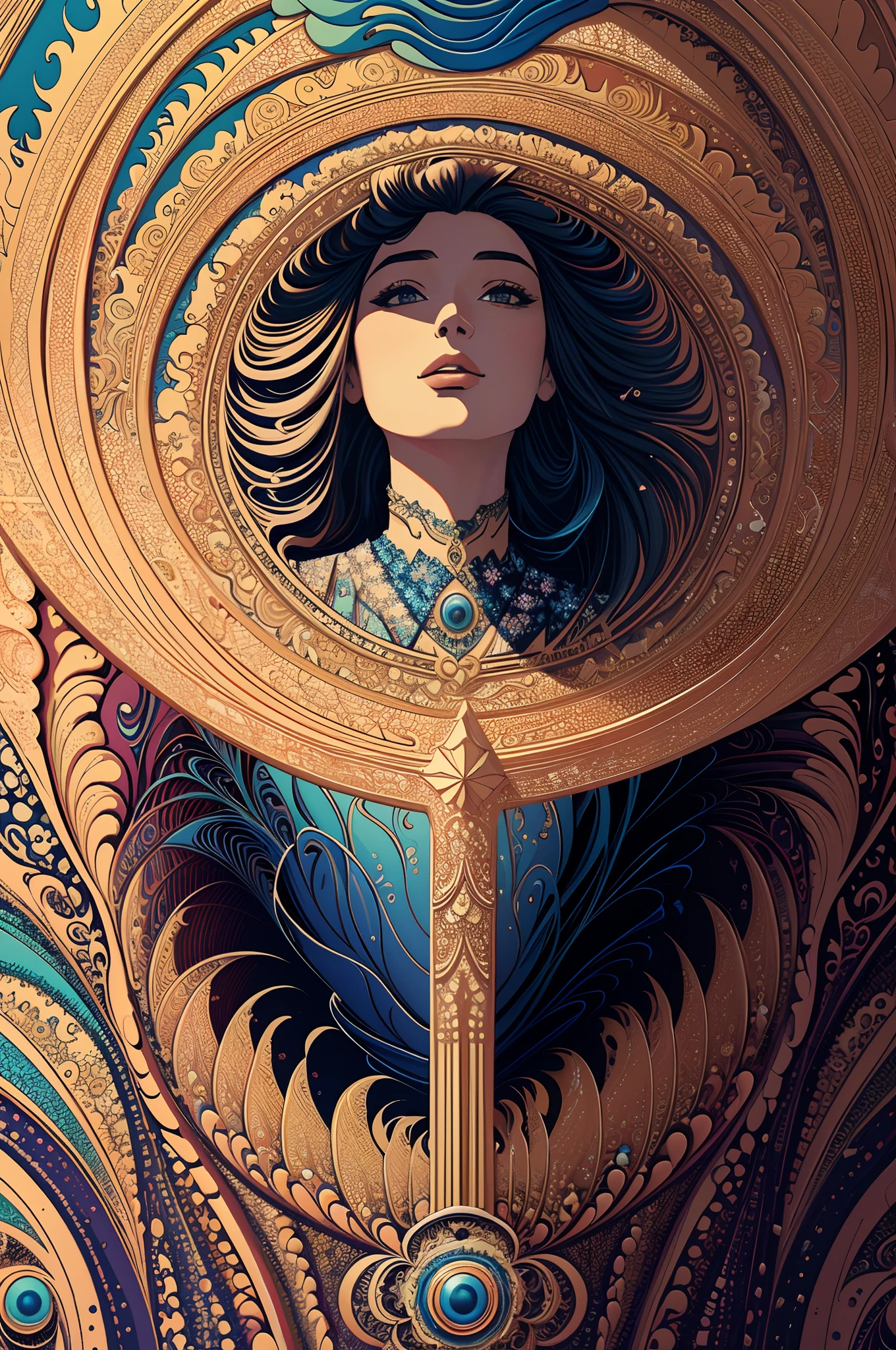 (masterpiece, top quality, best quality, official art, beautiful and aesthetic:1.2), (1girl), extreme detailed,(fractal art:1.3),colorful,highest detailed