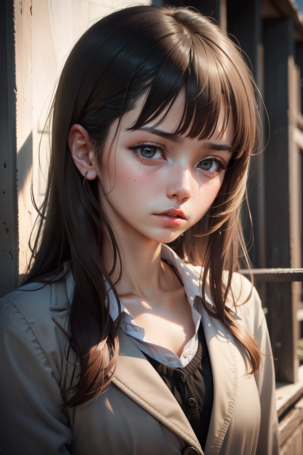 youthfulness,pupils,Sad,Ignorant girl