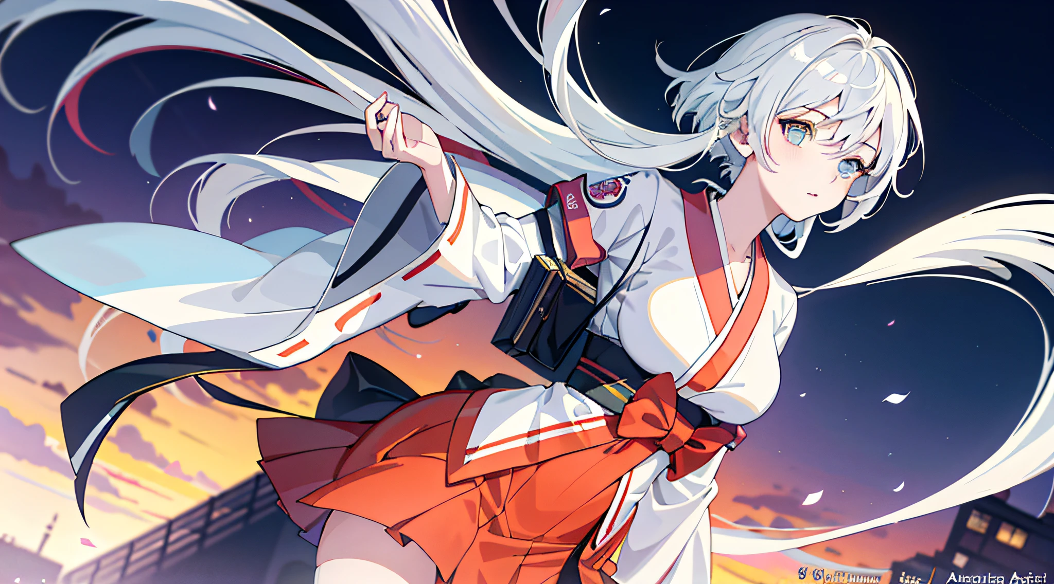 ((masterpiece)),(best quality),(detailed),(1girl), Beautiful Anime High School Girls, Smooth anime CG art, visual novels CG, seductive anime girls, Realistic schoolgirl, Surrealism female students, Surrealism female students, white-haired god, shikamimi, hajime yatate, anime best girl, ecchi anime style, anime moe art style,Kimono with white
