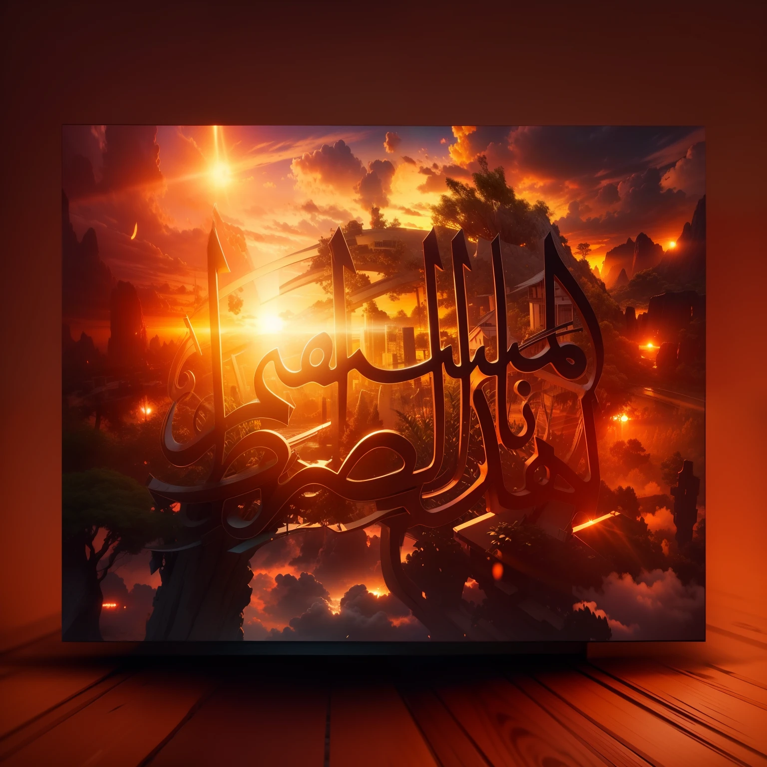 4k change background peace nature sunset light cinematic view