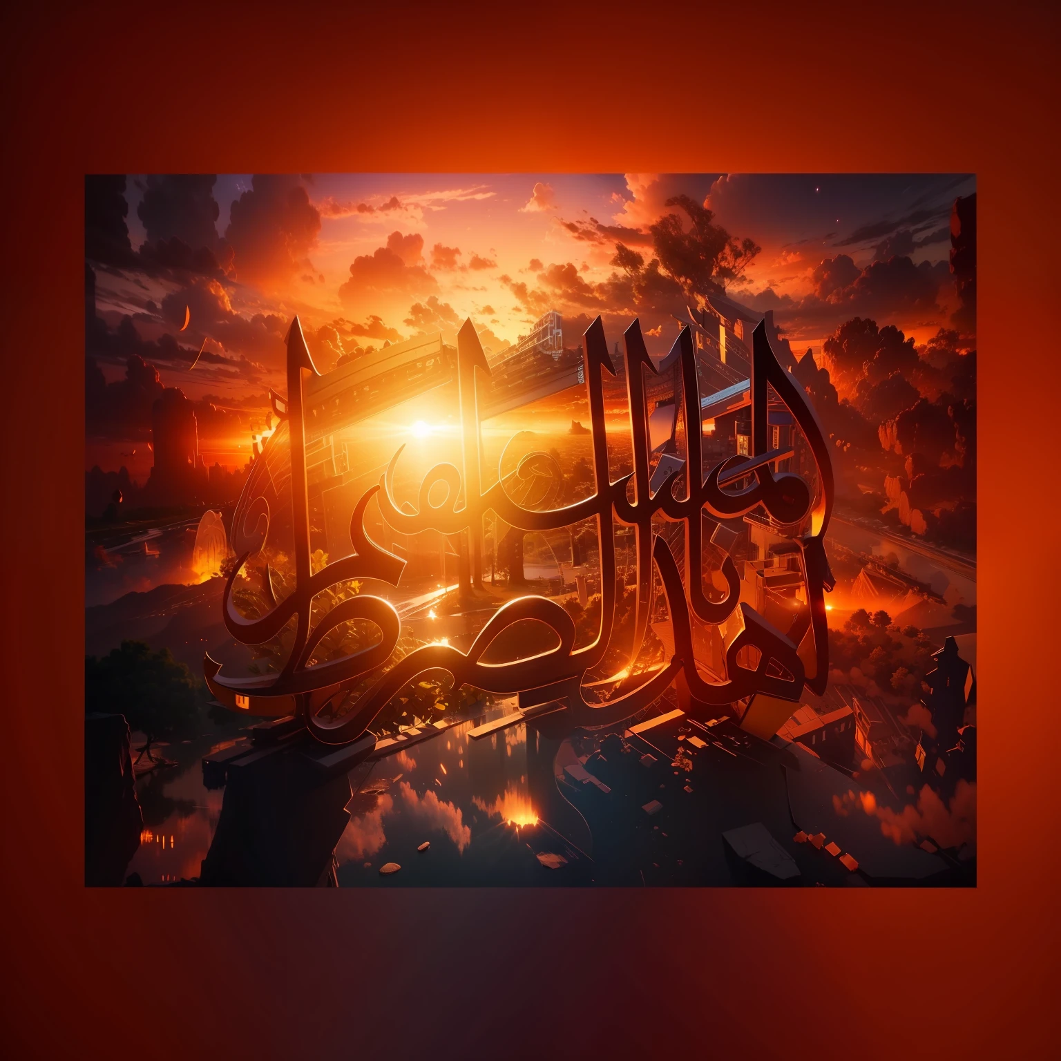 4k change background peace nature sunset light cinematic view