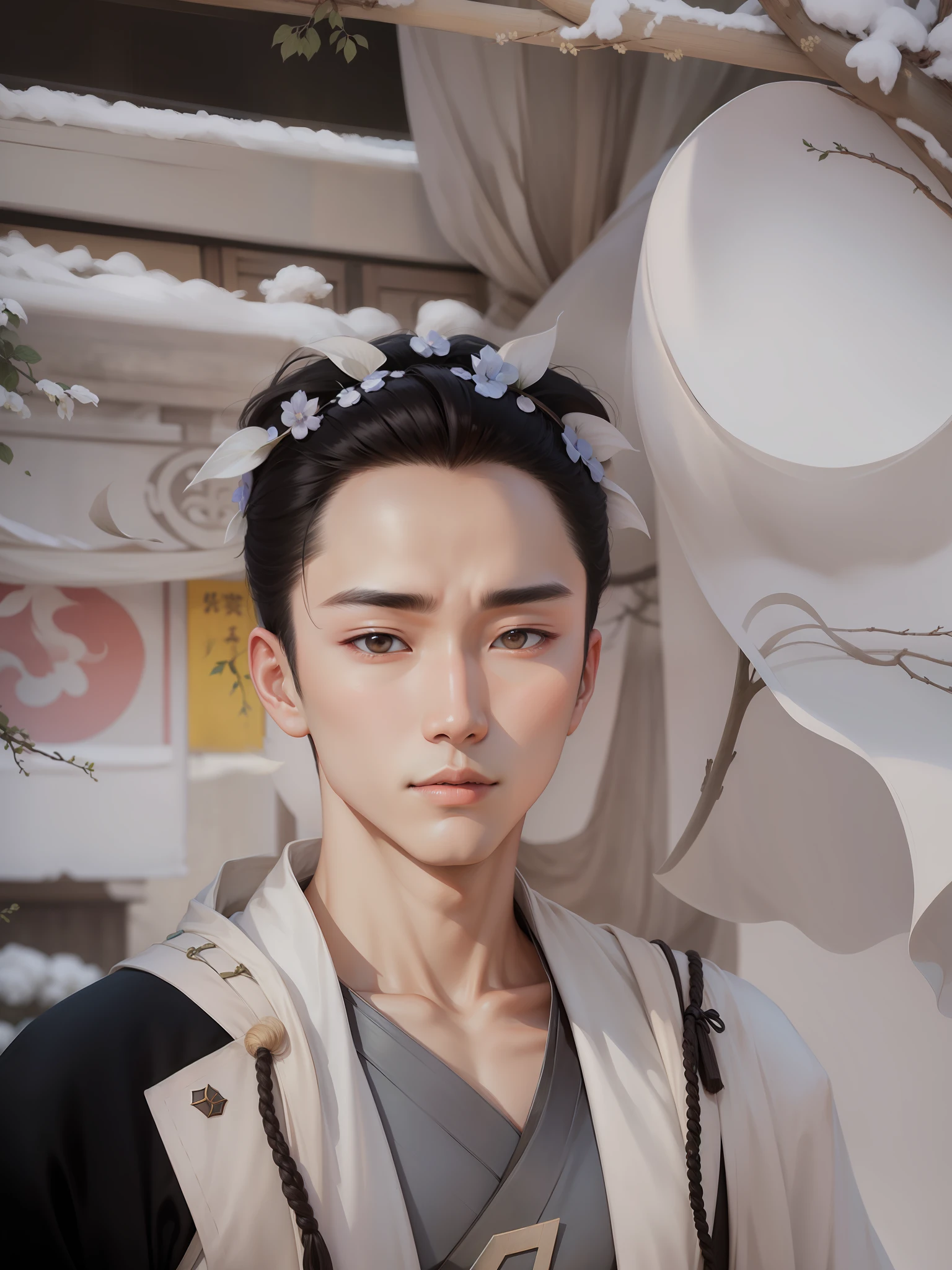 Handsome boy,ancient wind,Hanfu