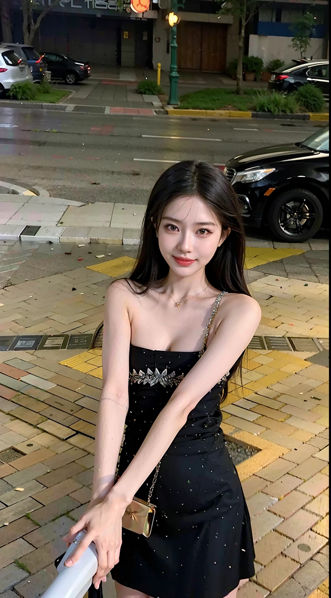 araffe asian woman in a black dress posing for a picture, trending at cgstation, lalisa manobal, Korean girl, Choi Hyun-hwa, xision wu, Gorgeous young Korean woman, dilraba dilmurat, xintong chen, 19-year-old girl, ruan jia beautiful!, Shin Jinying, jaeyeon nam