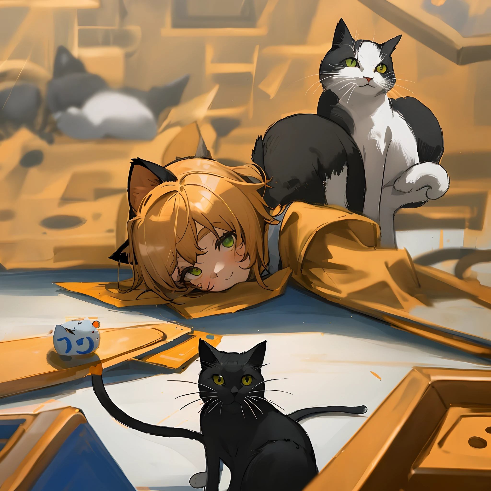 quadratic element,cat ear,slaves,