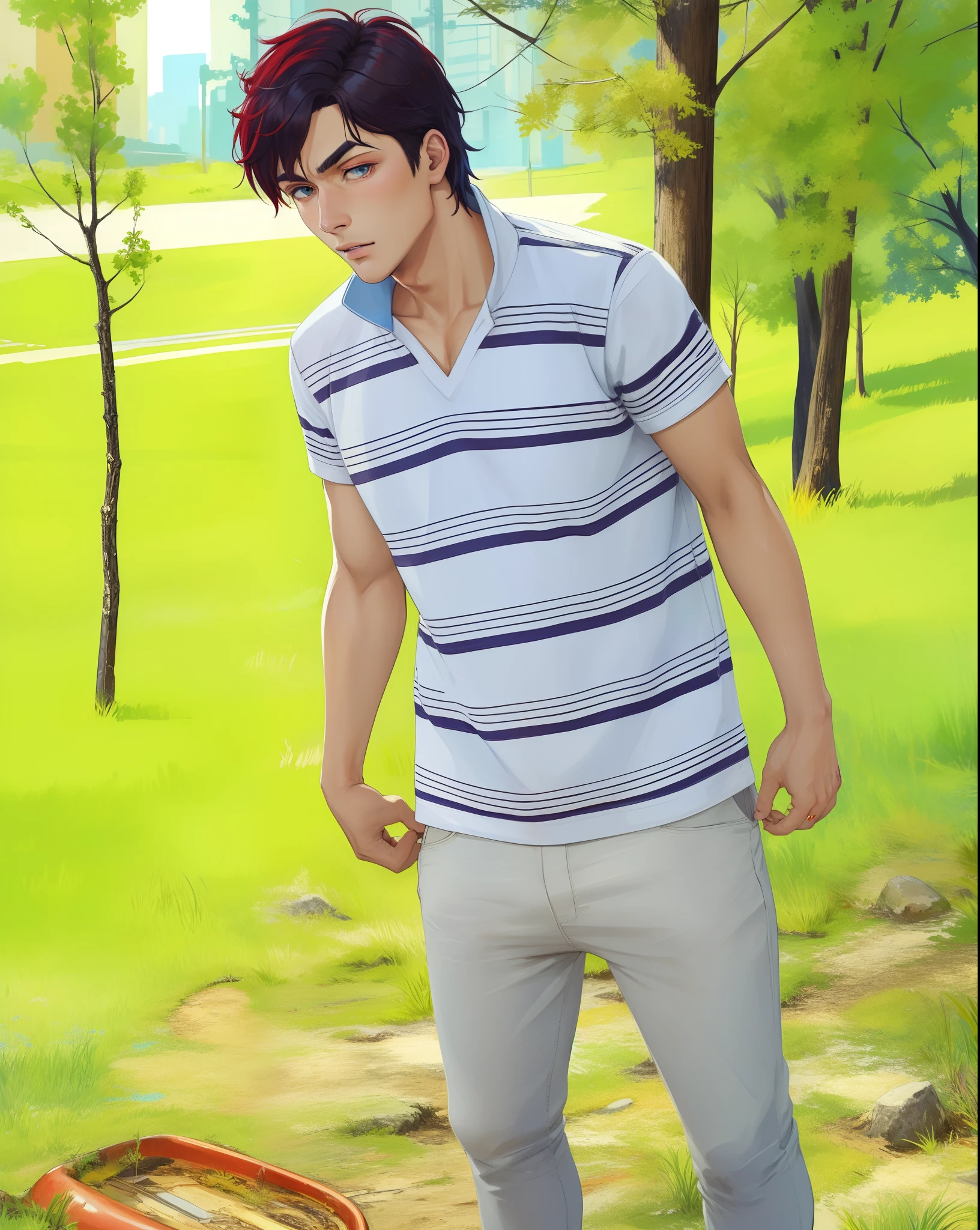 masterpiece, highest quality, realistic, subsurface scattering, chromatic lighting,
colorized, red + yellow + green + blue limited color palette, detailed concept drawing, line-art, illustration,
cyberpunk,
18yo 1man,
extrovert,
slick hair,
red jacket,
arms crossed,
looking mean,
America,
city,
club, people,
wet street surface,
detailed background,