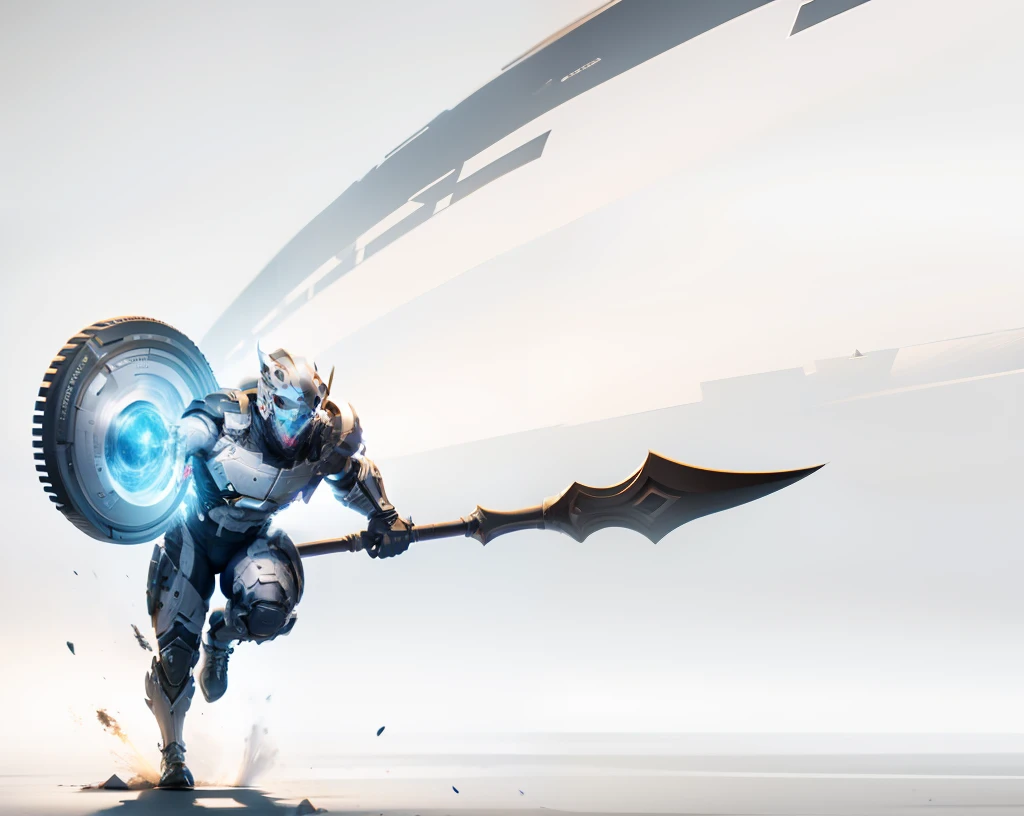 ((best qualtiy)), ((tmasterpiece)), (A detailed:1.4),auto shading, The lens looks down from a height,Two-dimensional painting style,A naked man holds a spear in his right hand,Highlight muscles,Run forward against the ground,The graphics are very impactful,lens distortion,light particules,Pure energy chaos anti-technology,hdr(HighDynamicRange),Ray traching,NVIDIA RTX,Hyper-Resolution,Unreal 5,sub surface scattering,Post-processing,Anisotropy Filtering,depth of fields,Maximum clarity and sharpness,Many-Layer Textures,Albedo e mapas Speculares,Surface coloring,Accurate simulation of light-material interactions,perfectly proportions,rendering by octane,twotonelighting,largeaperture,Low ISO,White balance,trichotomy,8K raw data