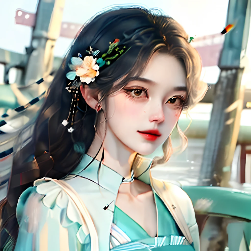 Urban female white-collar workers,blacksilk,s delicate face,Enchanting figure,largeeyes,long leges