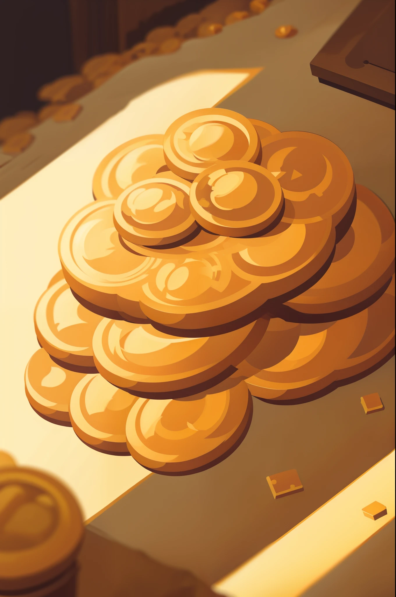 Lots of gold coins