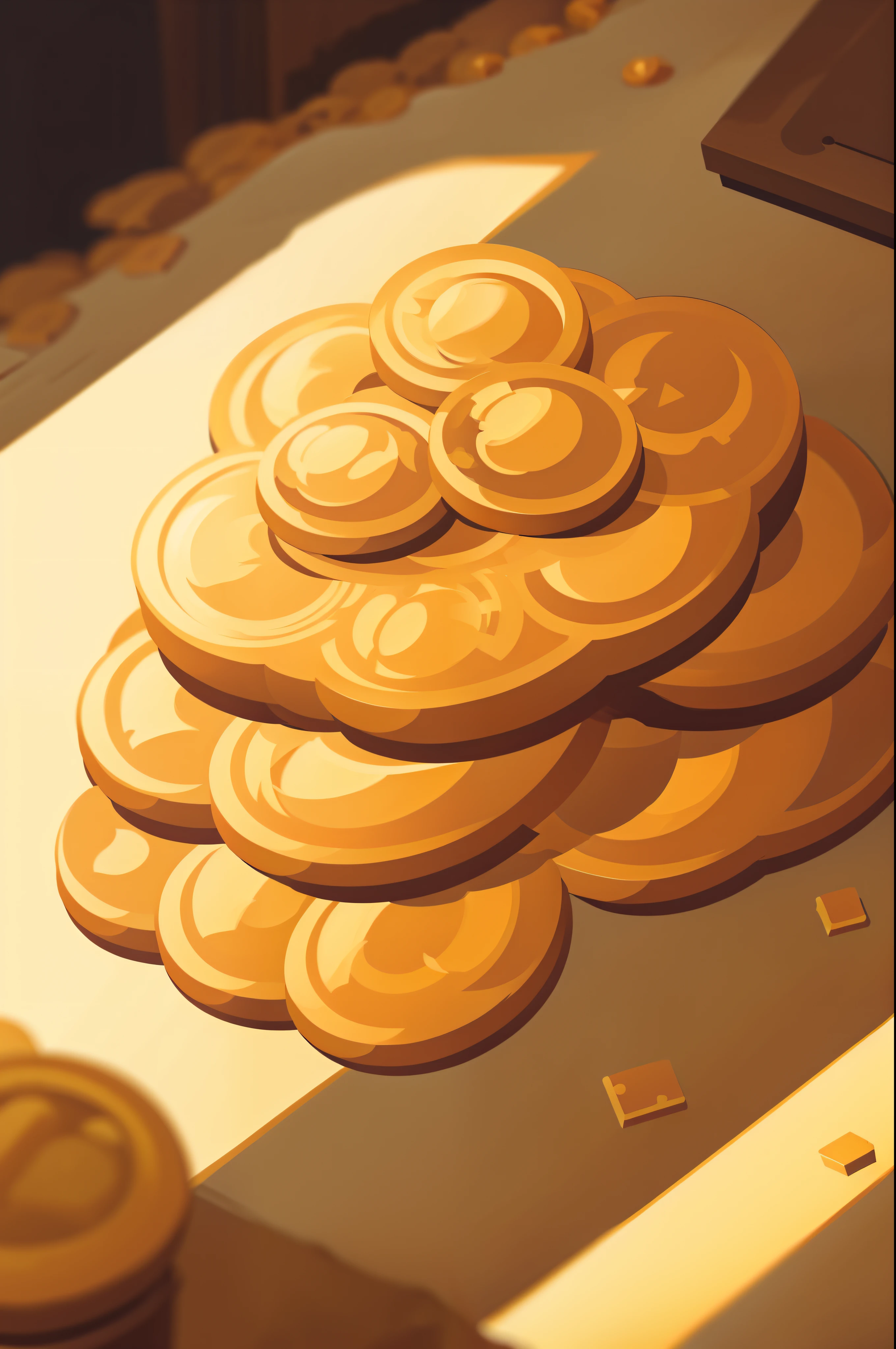 Lots of gold coins