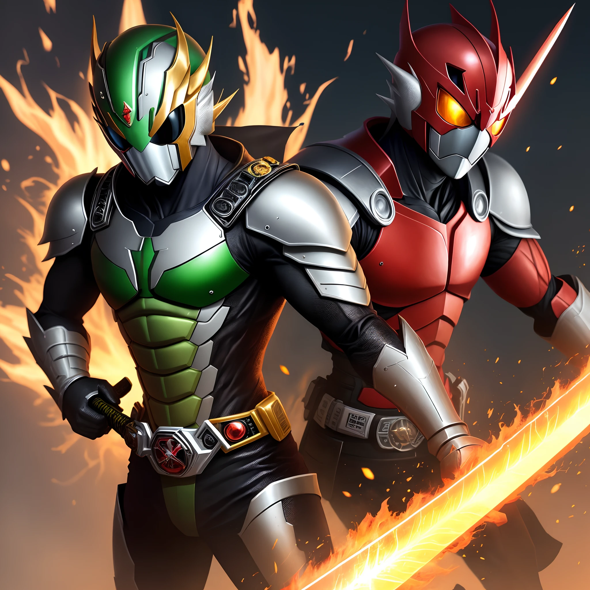 Legend Kamen Rider Dragon Red Gold Sword