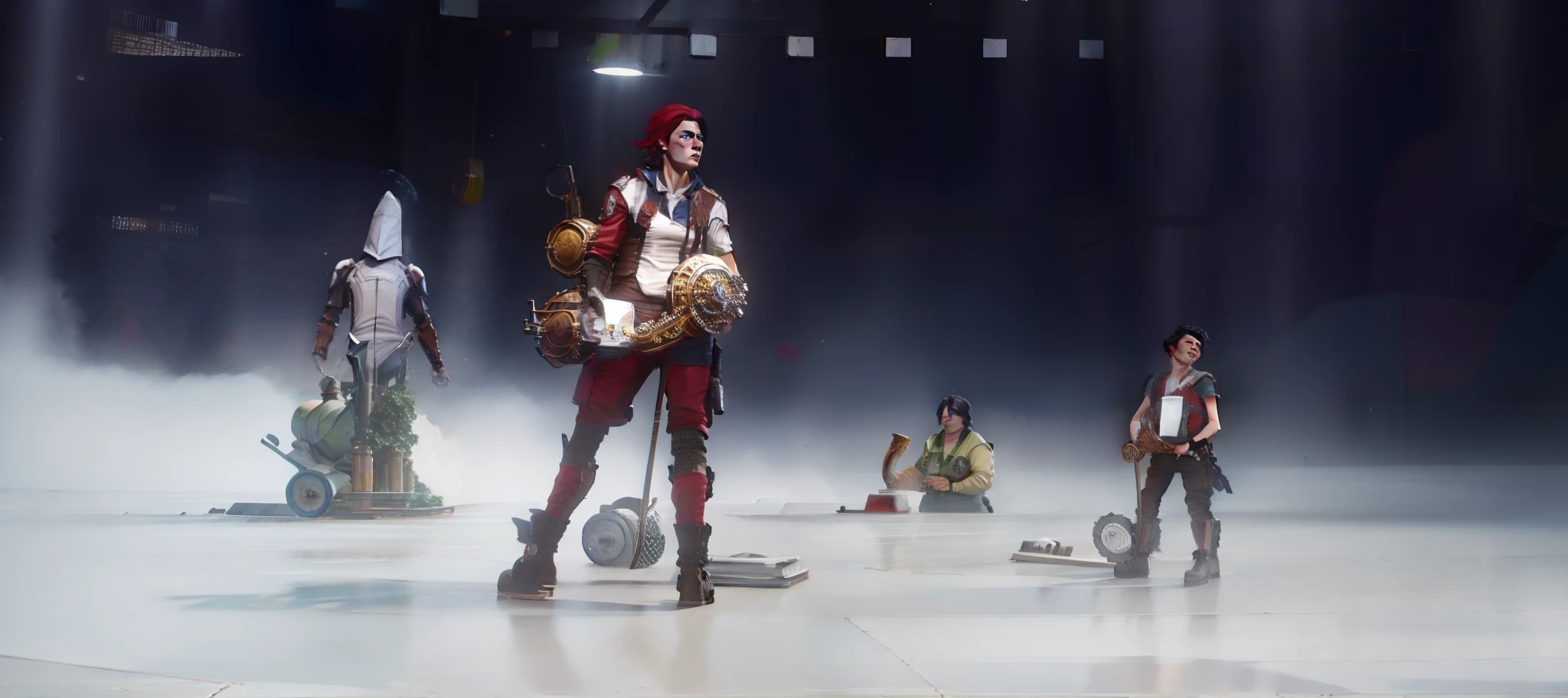 A team of four