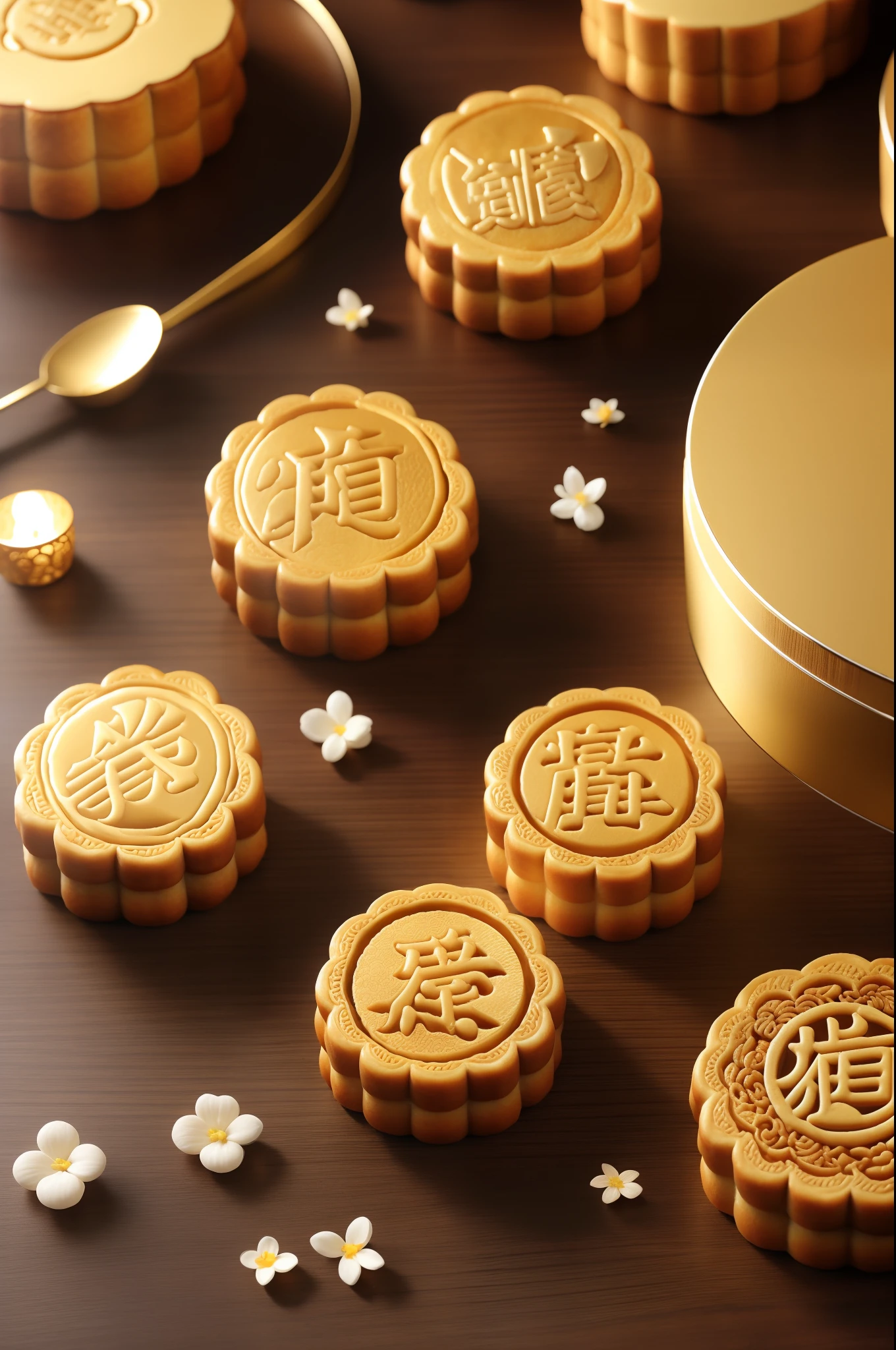 Mid-Autumn Festival,Moon cake,Everyone laughed and ate mooncakes,Super delicate,8K Ultra Clear,Ultimate quality,tmasterpiece