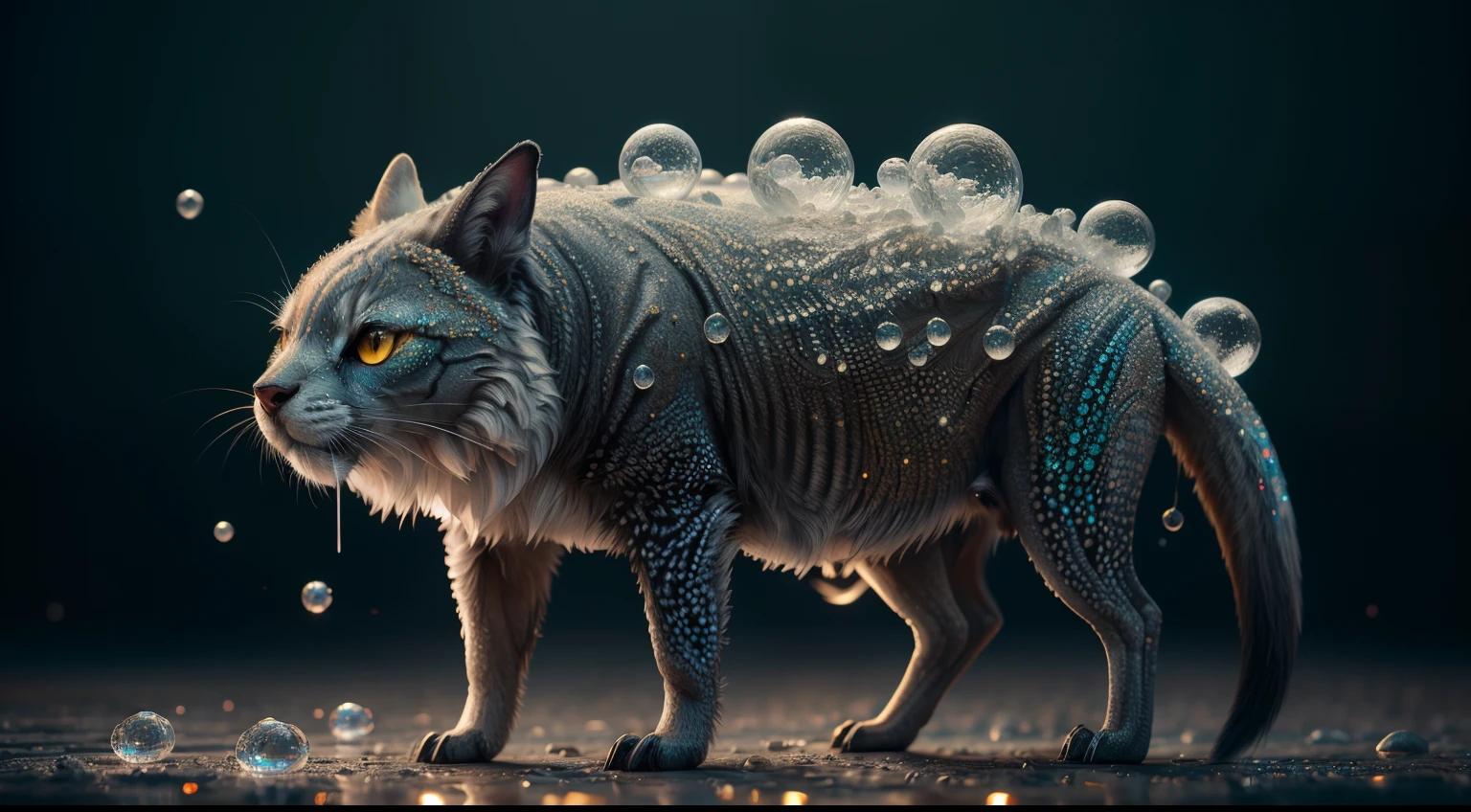 Pintura digital de una mujer  joven con barba y un tocado floreado ,Arte de Alberto Severo, salpicaduras y gotas congeladas multicolores, dream, Pintura digital surrealista , brillos tornasolados, efectos 3D, Ultra HD, obra de arte magistral ,cinematic lighting,16k Arte digital 4K altamente detallado, Pintura digital intrincada, Arte digital detallado 4K, Gran arte digital con detalles, amazing detail digital art, Arte digital extremadamente detallado, Arte digital altamente detallado, amazing digital art, Awesome Digital Illustration, hyperdetailed fantasy character, Arte digital hiperdetallado, Arte digital demasiado detallado