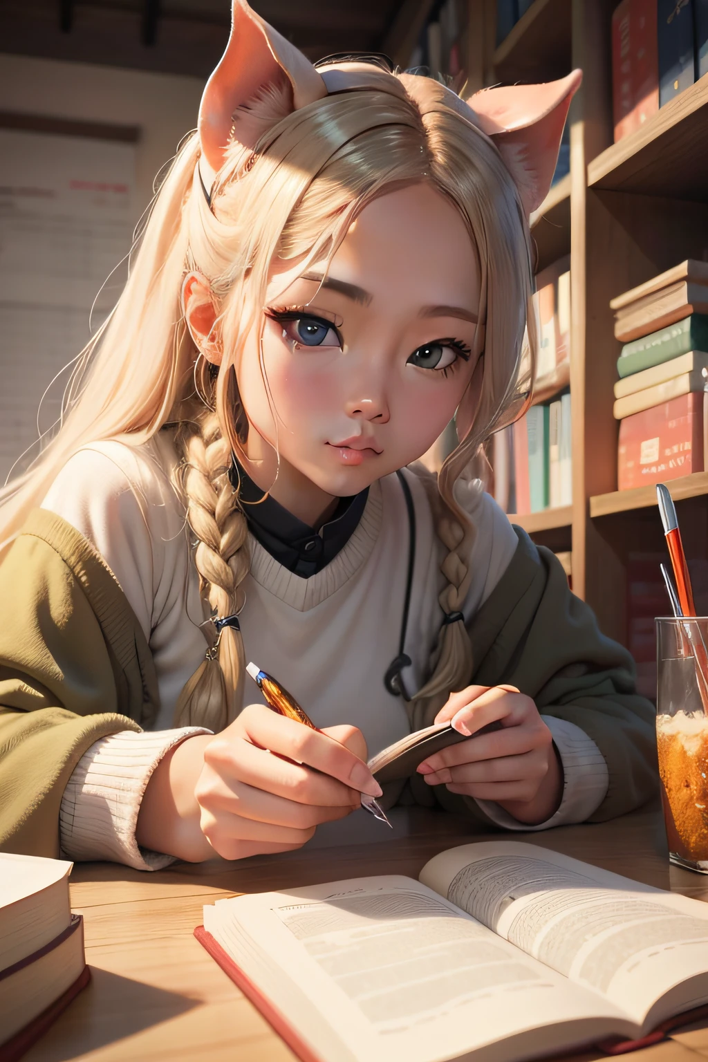 A pig with eyes,I'm doing questions,The name of the book is called《Line test》