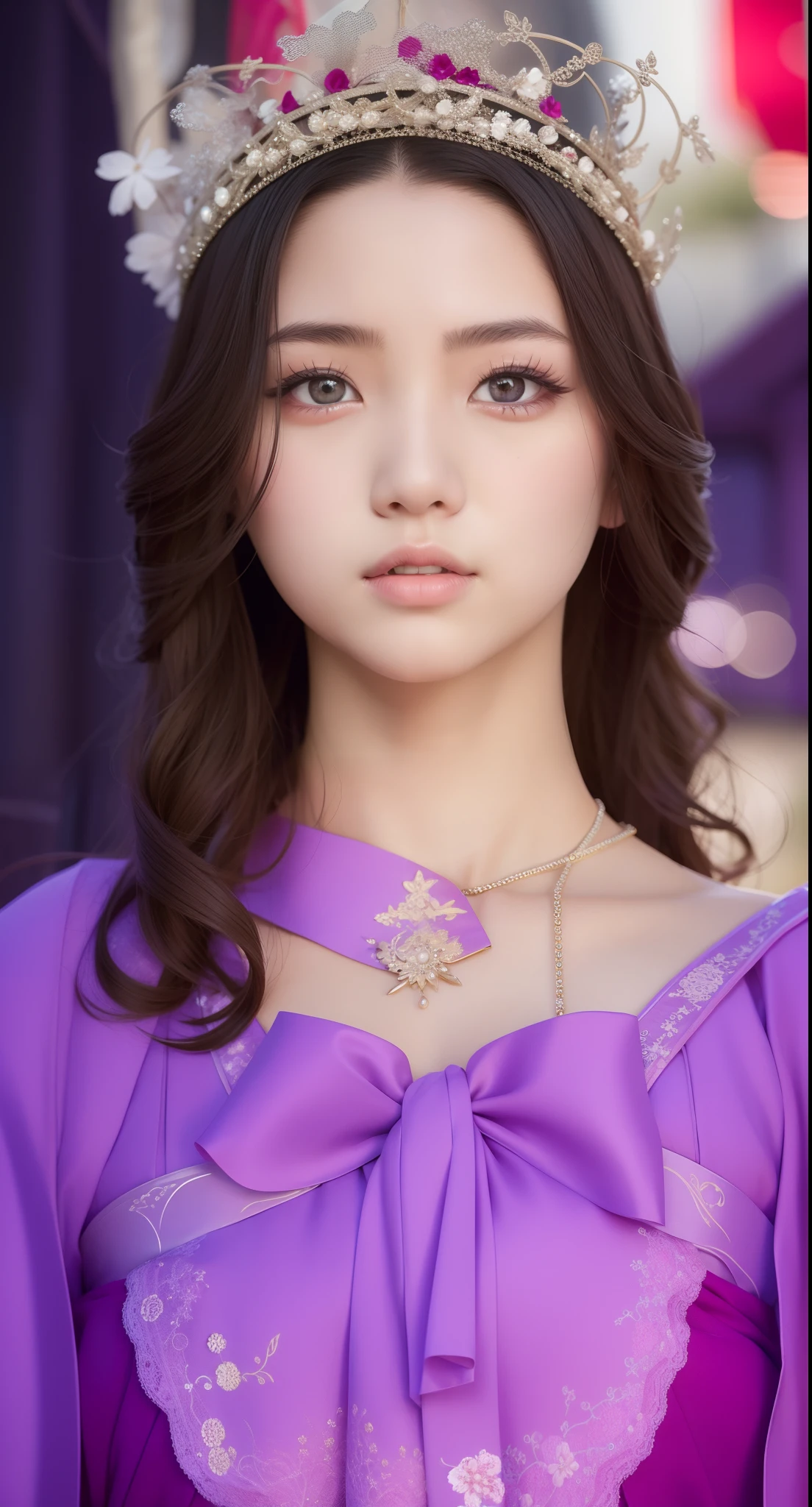 1girl,full body,extremely detailed face, beautiful detailed eyes,light on face,cinematic lighting,looking at viewer,outdoors,Black hair,(balck Chinese architecture:0.05),hanfu,