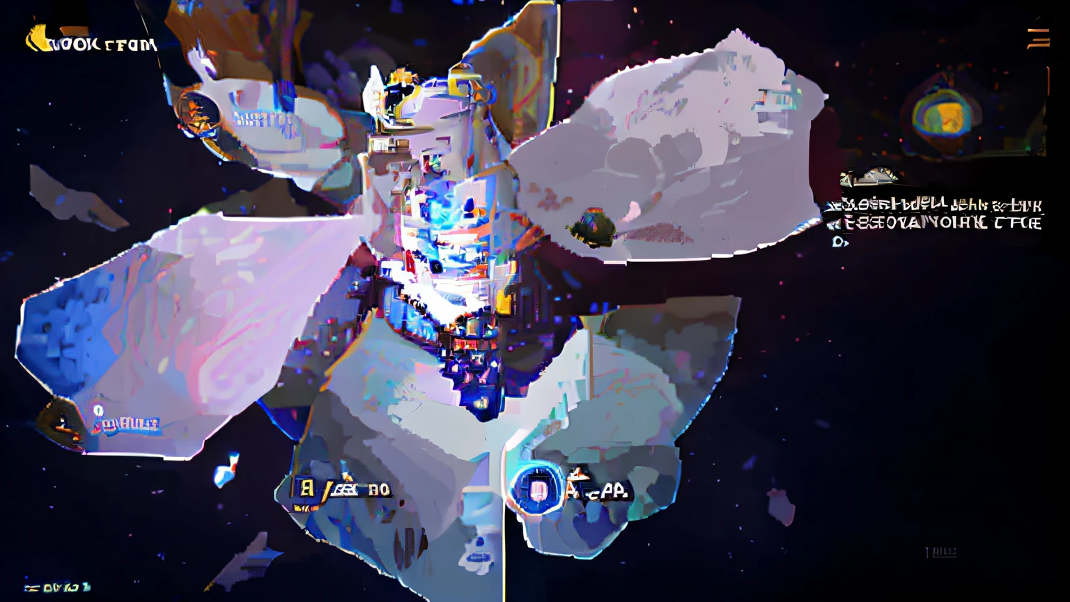 Anime screenshot of a character in a space setting with stars in the background, Genshin Impact, Genshin impact's character, Genshin Impact style, onmyoji, style of duelyst, Onmyoji detailed art, ayaka game genshin impact, pc screenshot, Genshin, 8K!!, From Arknights, Ayaka Genshin impact