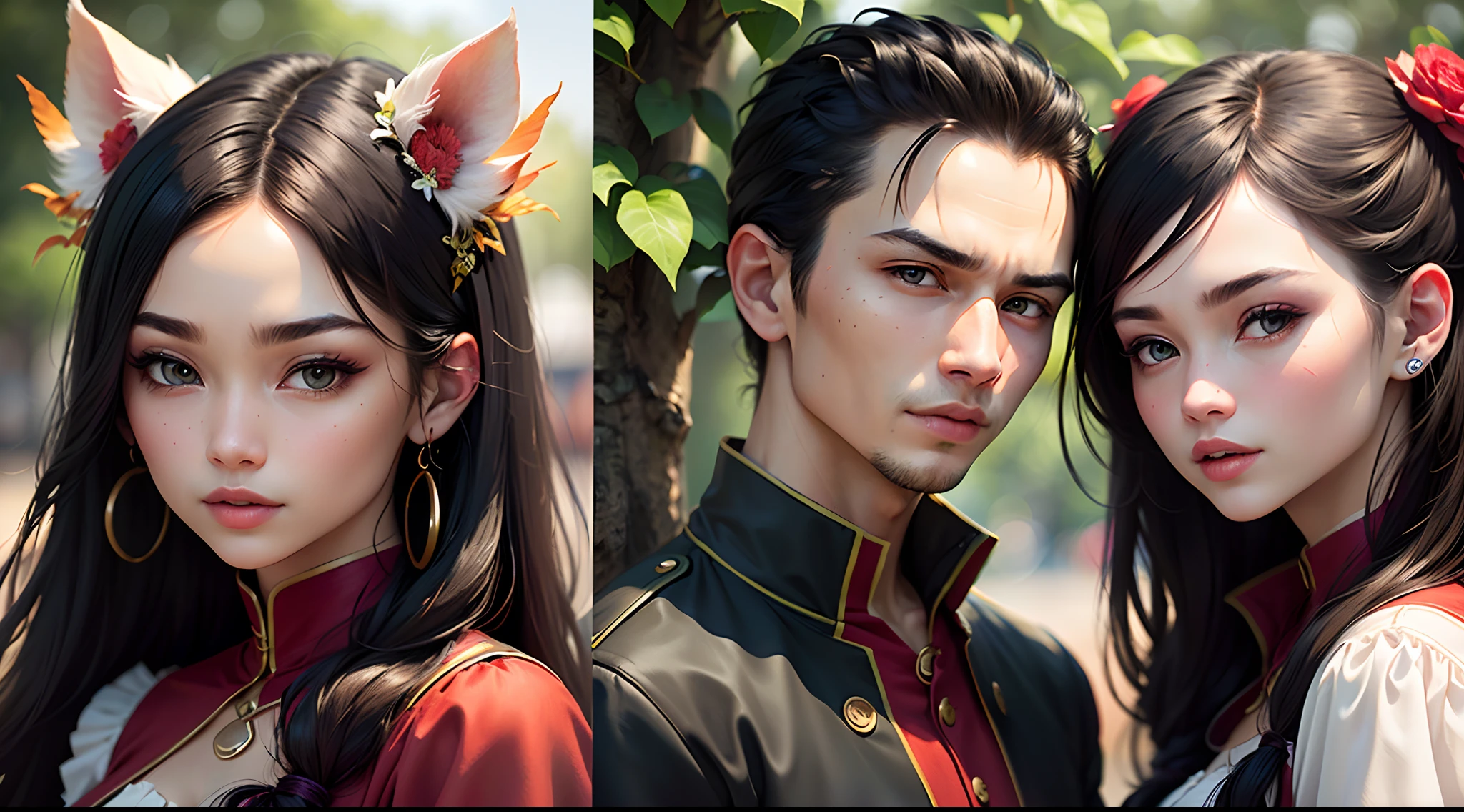 Couple avatar double