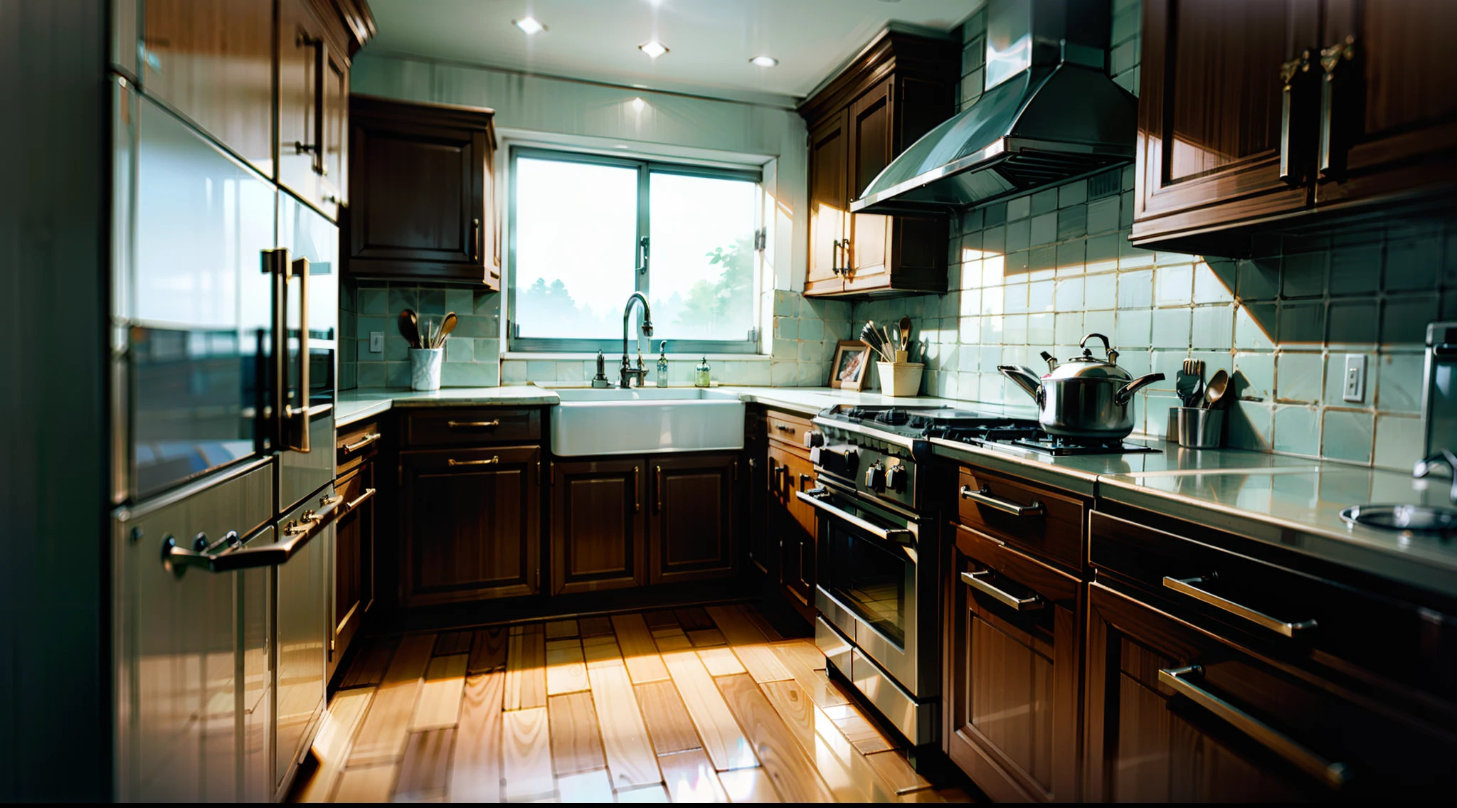 Luxurious kitchen、No portrait