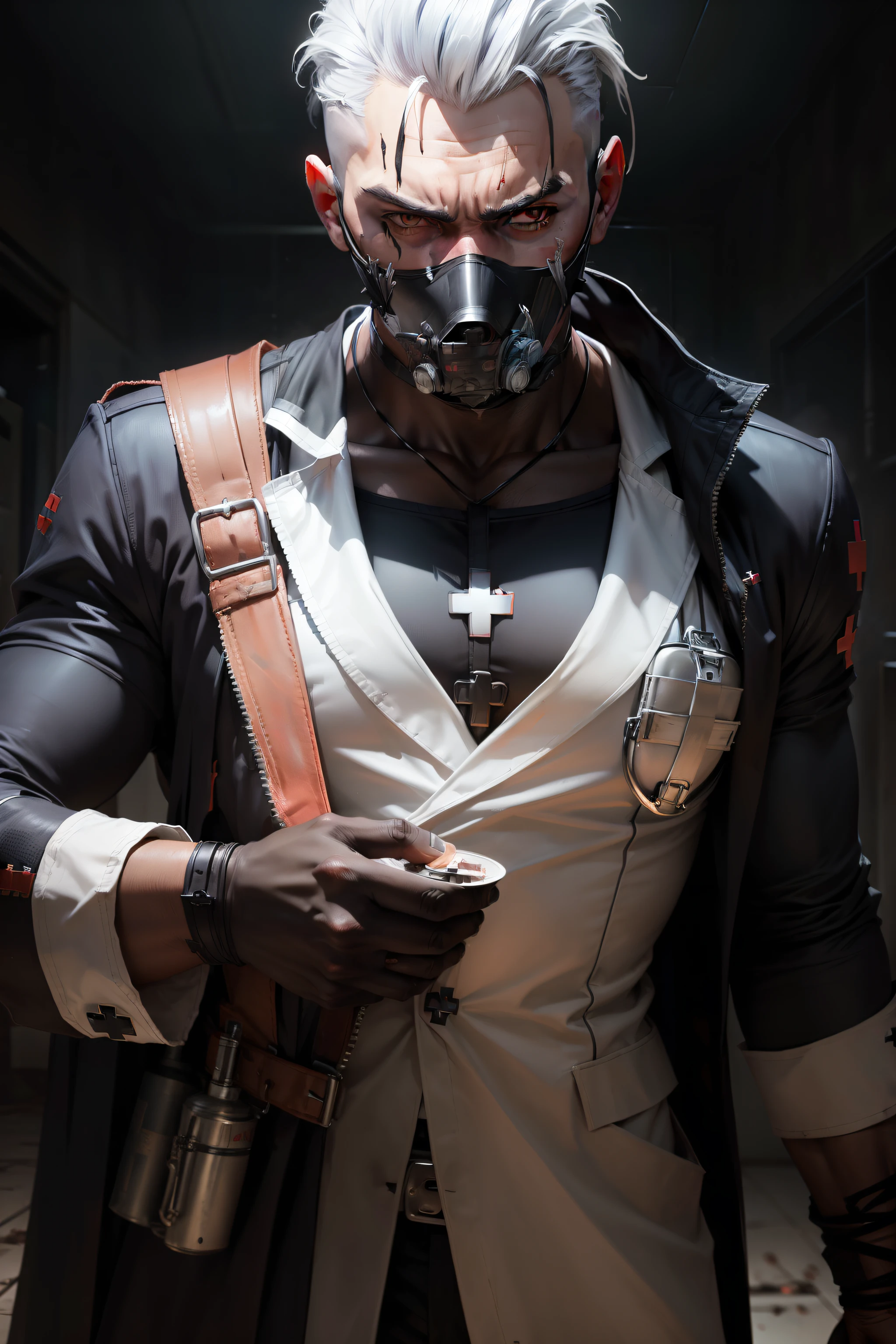 (((Bad dark man medic))), (mask)