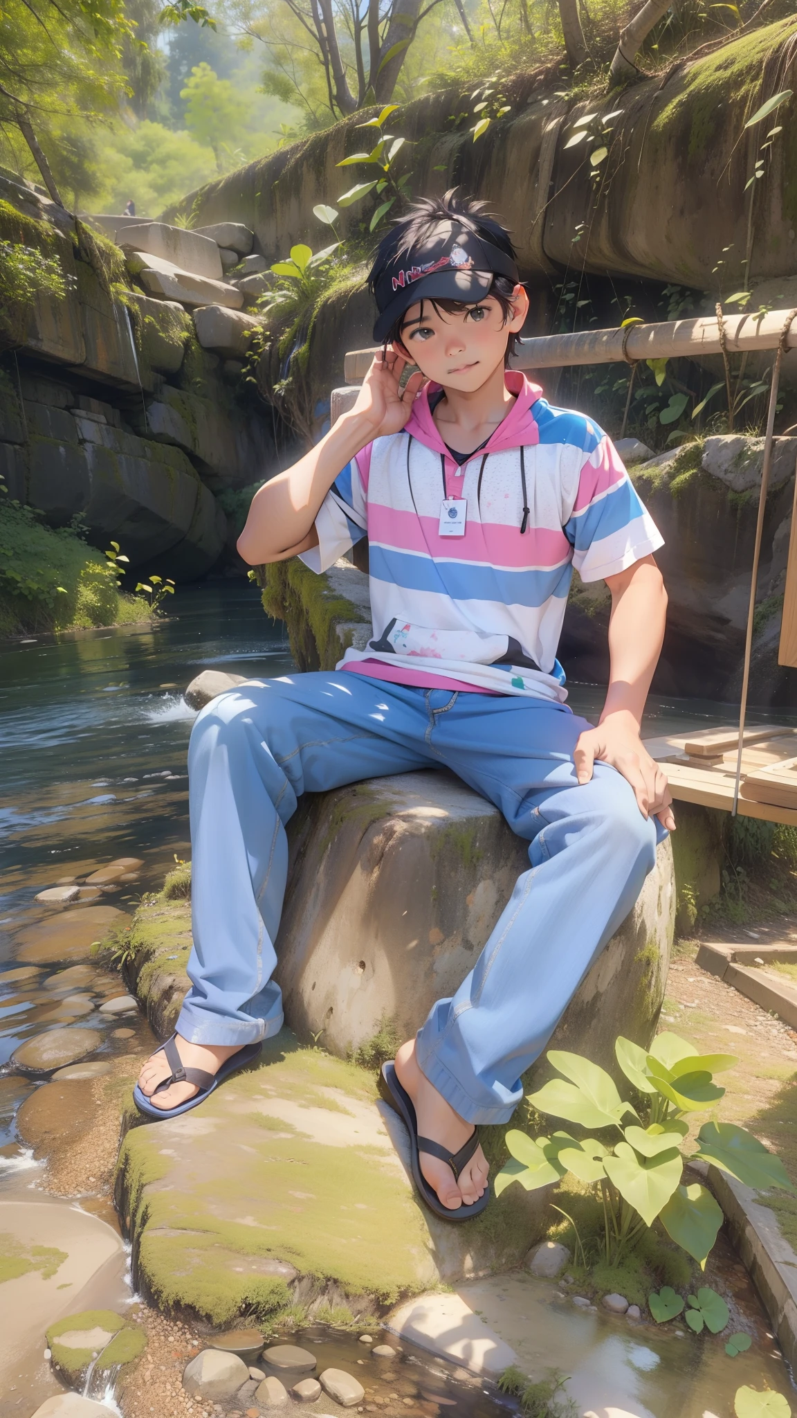 bonito, na lagoa, foto realista