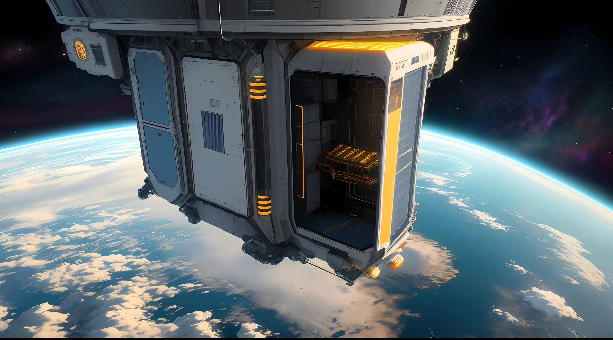 Three space elevators on the wandering earth