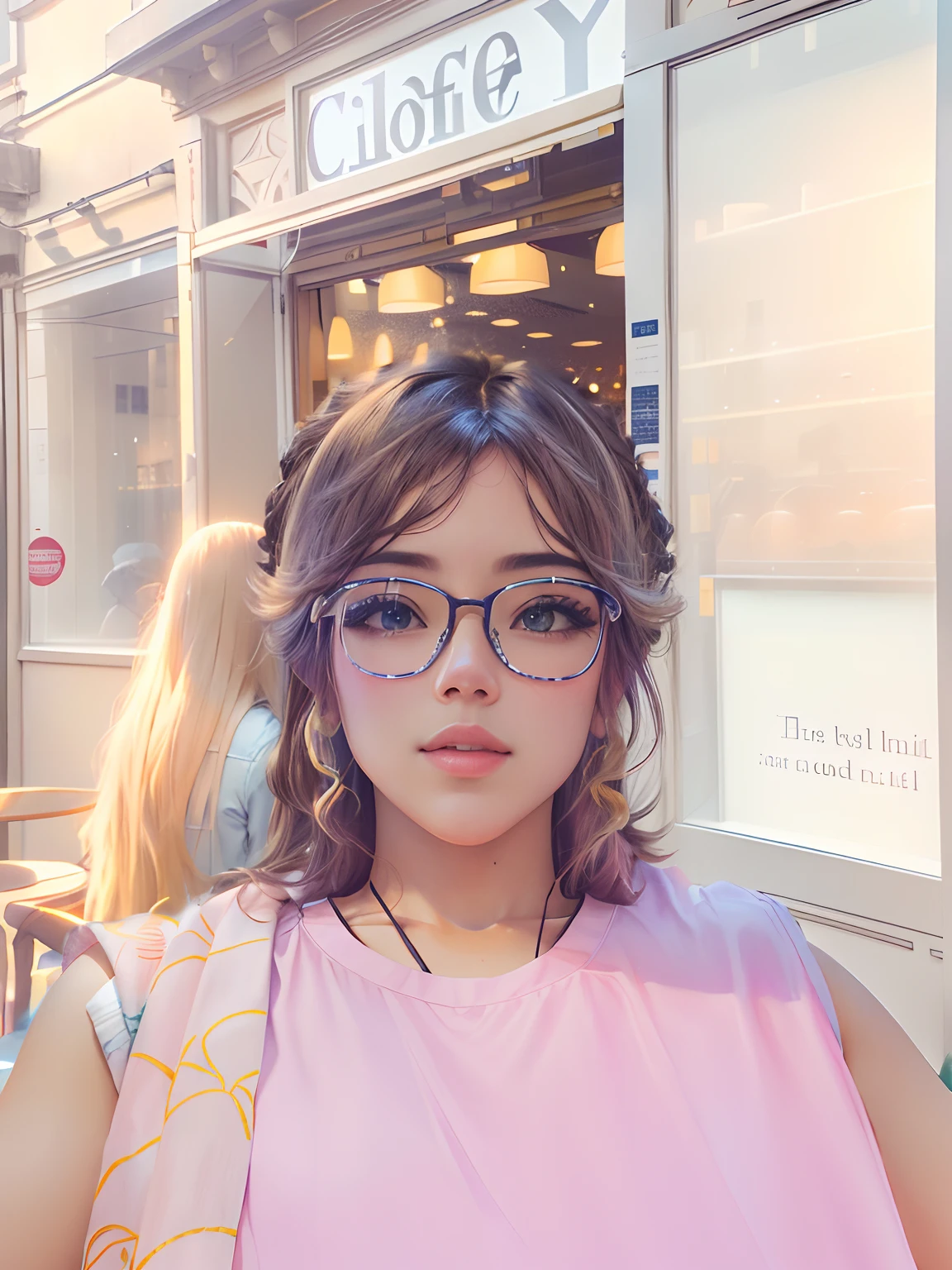 The hair fits better on the background