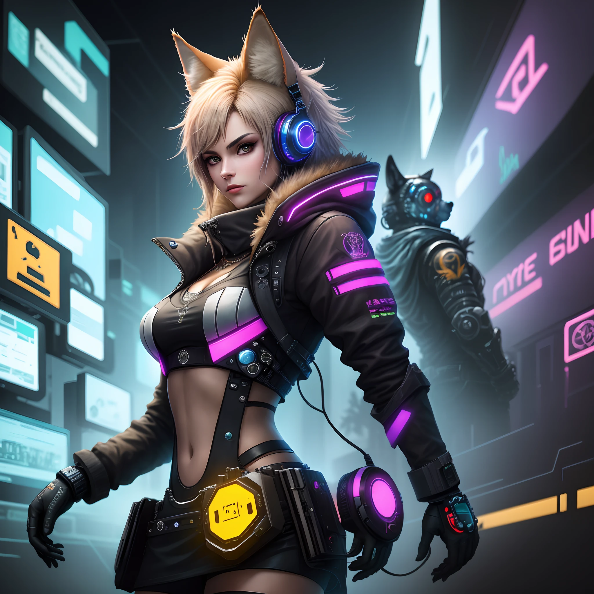 cyber punk perssonage,makina,coyote
