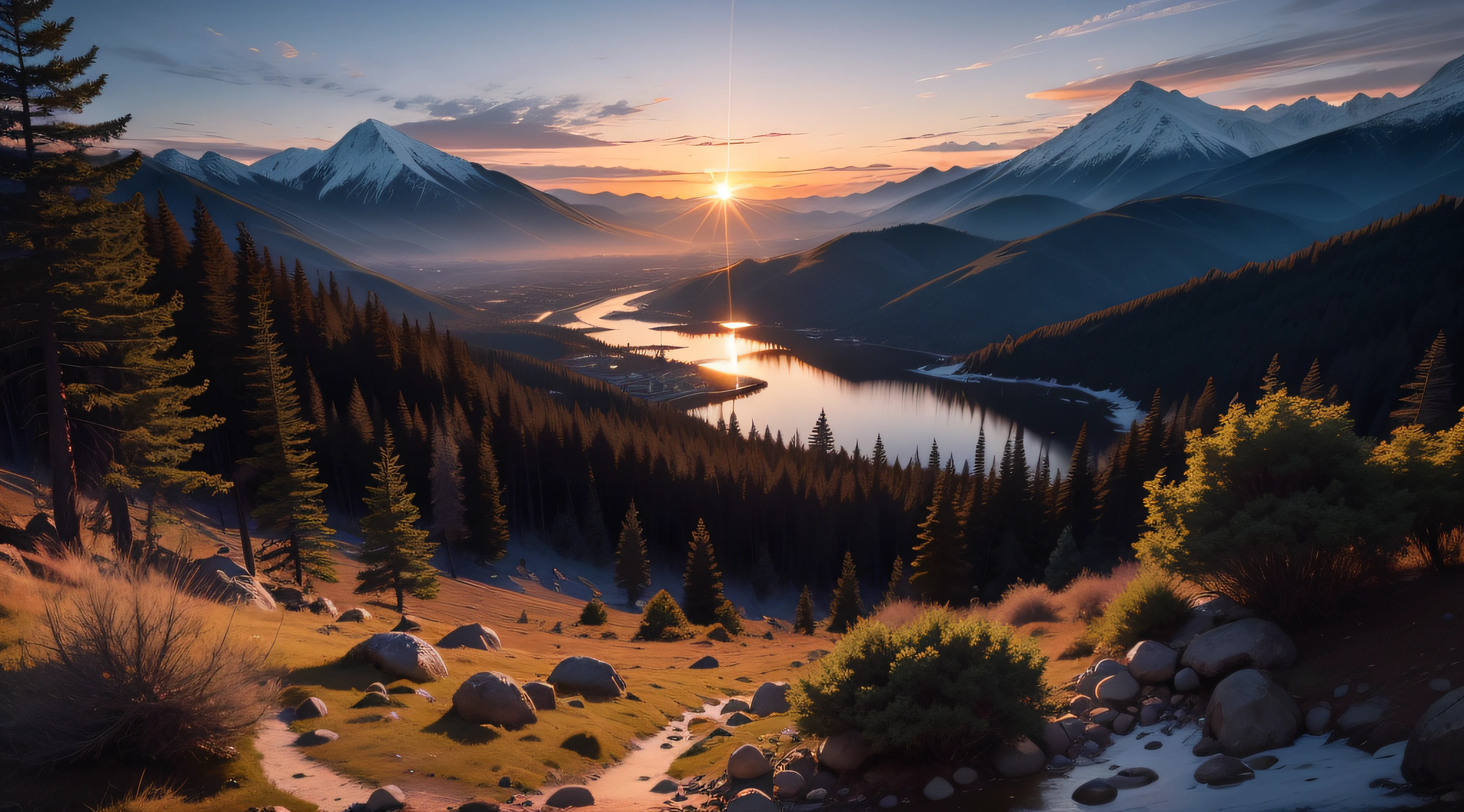 Wilderness Komurasho,evening light,Contre-Jour,Beautiful