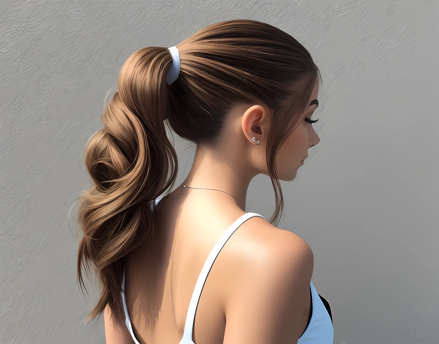 High ponytail