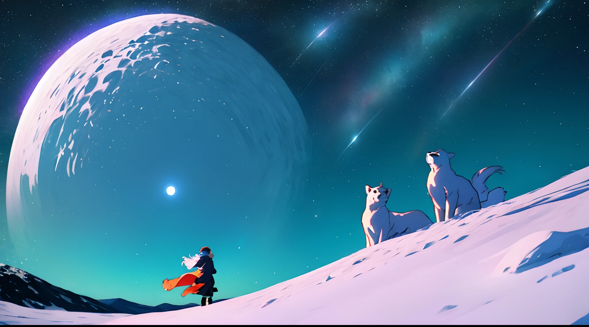 Polar night,starrysky,mirai