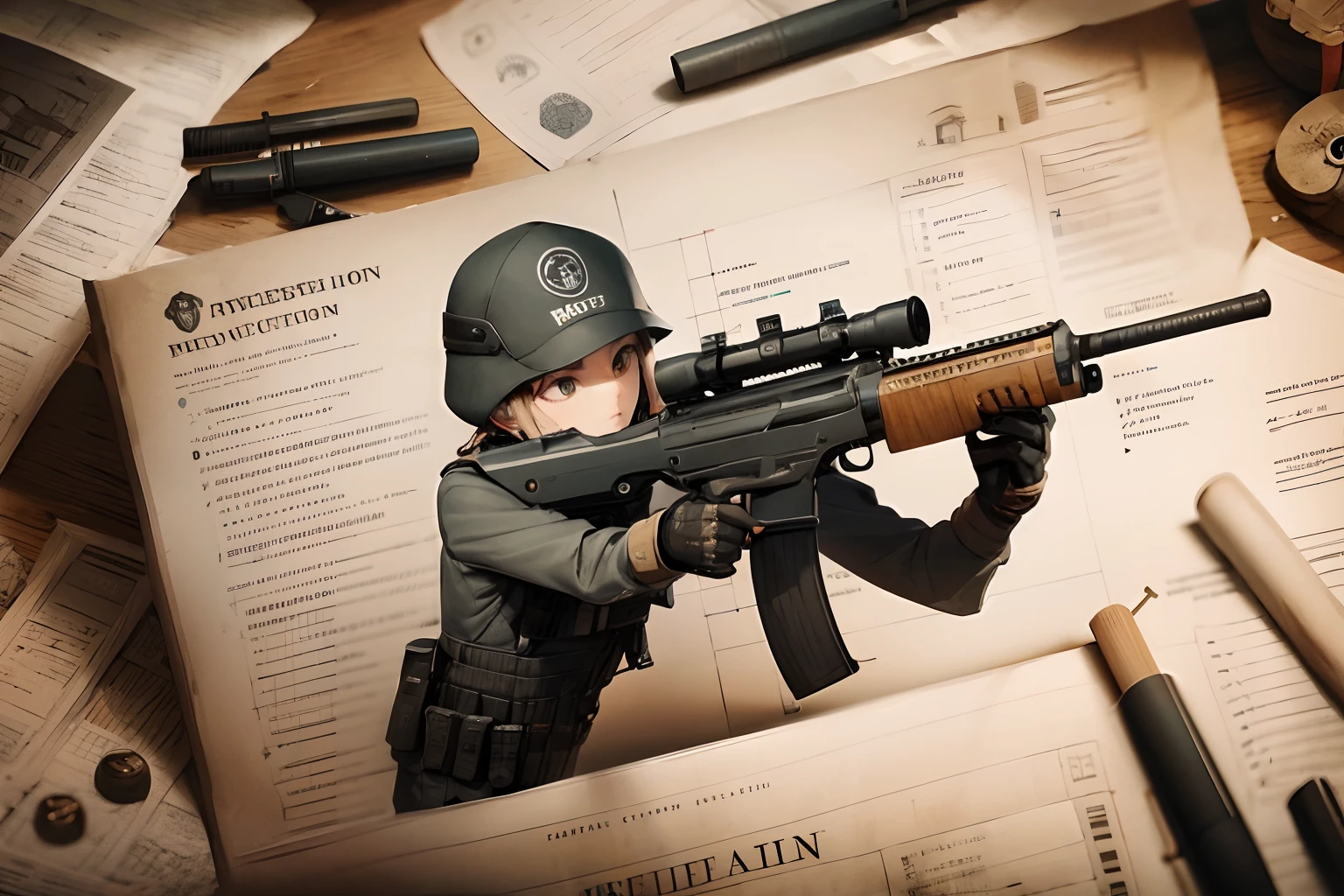 Fully armed police