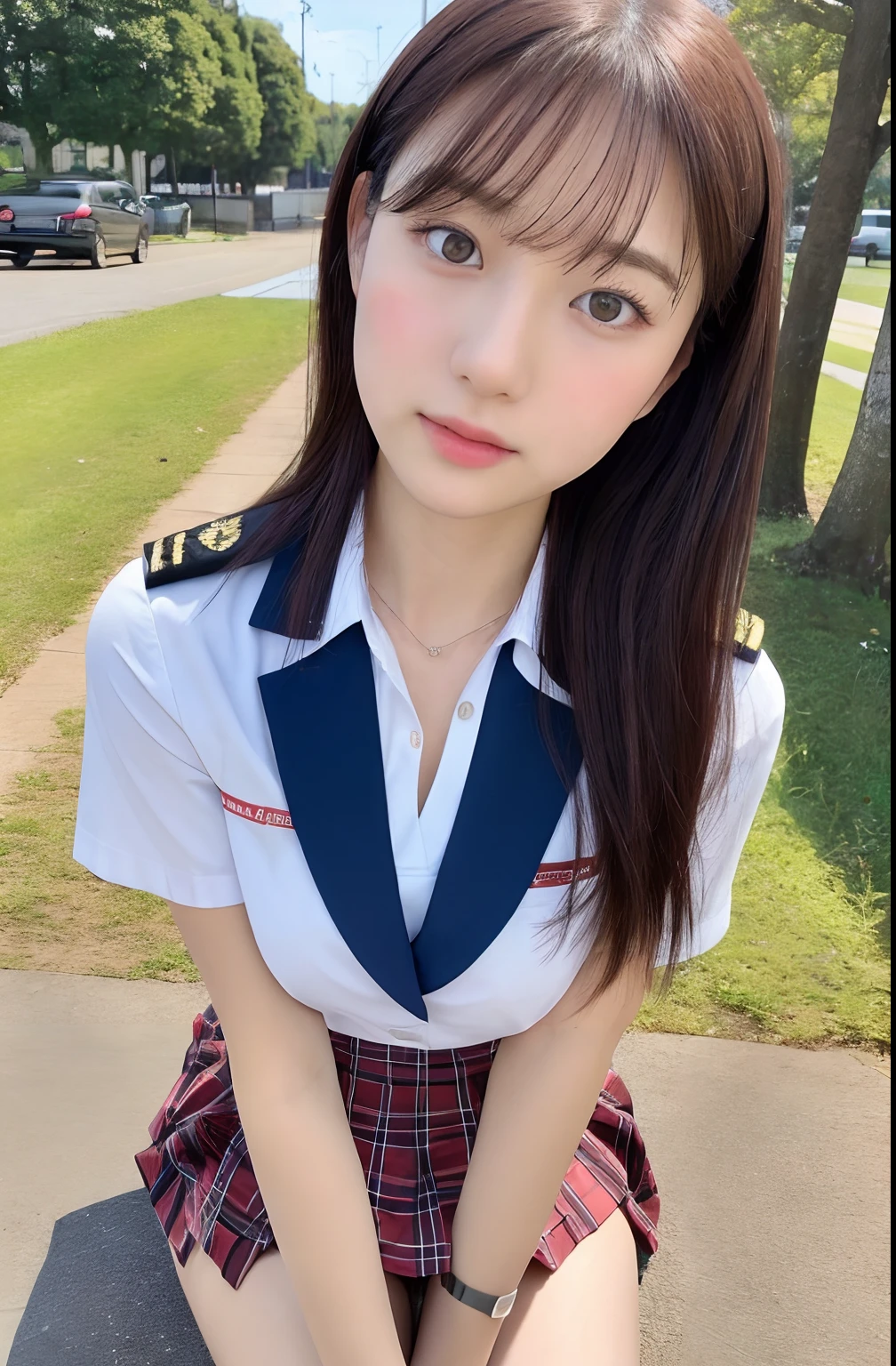 Close up portrait of woman walking in park in uniform、Japan Person Model、Young Sensual Gravure Idol、Young cute gravure idol、Realistic Young Gravure Idol、Realistic sensual gravure idol、Young gravure idols、sophisticated gravure idol、奈良美智、Young skinny gravure idol、beautifull asian girl ever、oppai、full body Esbian、clong legs、Flip up the skirt yourself、Show your pants、Skirt flipping、Turn it over yourself、Show your pants、white  panties、Pubic hair shows through、Taking off pantie、Show panties in white panties、Putting Hands in Pantys、I'm masturbating、String bread、Pull up your skirt to show your panties、Exposed panties、white  panties、String bread、Sexy and highly detailed CG Unity 8k wallpaper、top-quality、ultra-detailliert、​masterpiece、realisitic、Photo Real、extremely detailed cute girl、20yr old、(skirt rift)、((skirt lift by yourself))、Black panties、panties focus、red blush、cparted lips、looking at the viewers、Semi-body shot、Wearing a ruffled shirt、(Large crowds)、(Crowded city)、bluntbangs((top-quality、8K、​masterpiece:1.3))、Focus:1.2、Perfect Body Beauty:1.4、s ass:1.2、(Layered Haircut:1.2))、(Sateen、Street:1.3)、Bandeau Dress:1.1、Highly detailed facial and skin texture、Delicat eyes、二重まぶた、Whitened skin、length hair、(with round face:1.5)Close up portrait of woman walking in park in uniform、Japan Person Model、Young Sensual Gravure Idol、Young cute gravure idol、Realistic Young Gravure Idol、Realistic sensual gravure idol、Young gravure idols、sophisticated gravure idol、奈良美智、Young skinny gravure idol、beautifull asian girl ever、ulzzang -6500-v1.1, (Raw foto:1.2), (Photorealsitic:1.4), a beautiful detailed girl, extremely detailed eye and face, beatiful detailed eyes, Ridiculous, unbelievable Ridiculous, huge filesize, ultra-detailliert, hight resolution, ighly detailed, top-quality, ​masterpiece, Kemomimi, ((Japanese girls' high school uniform)), illustratio, ighly detailed, nffsw, unification, 8K Picture Wallpaper, magnifica, finely detail, ​masterpiece, top-quality, Highly detailed ticker unif