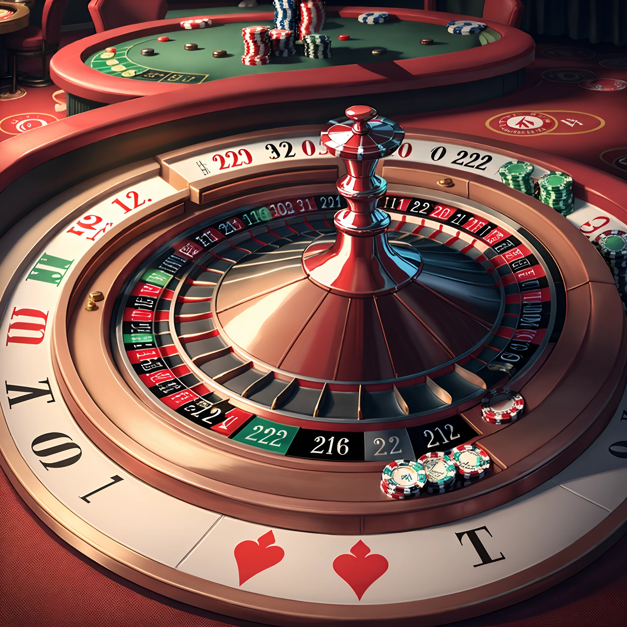 Create a picture of a realistic Roulette Casino robot