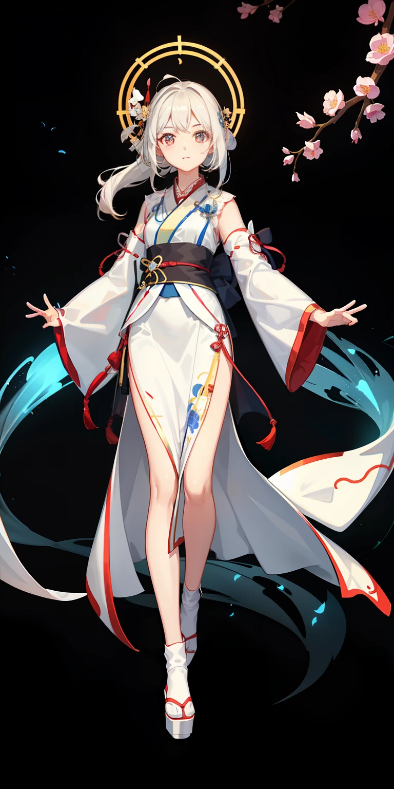 1girl, (hanfu), with light glowing, sidelighting, Wallpapers,nakeness