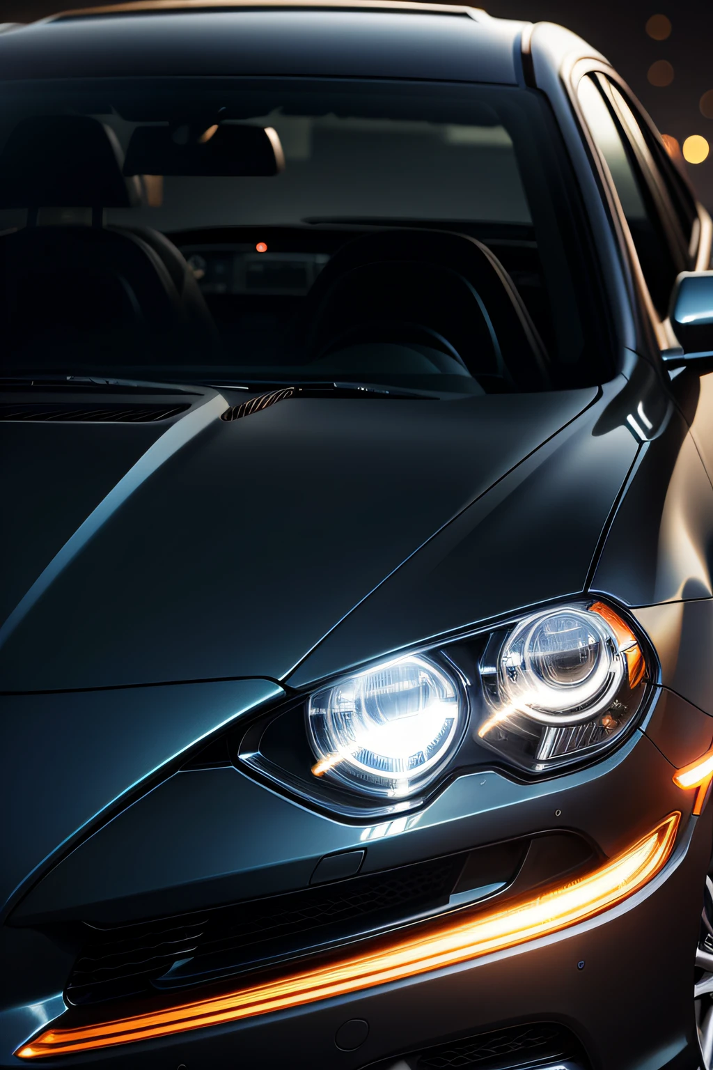 Cool headlights,Million enterprise ppt background production,Auto show launch