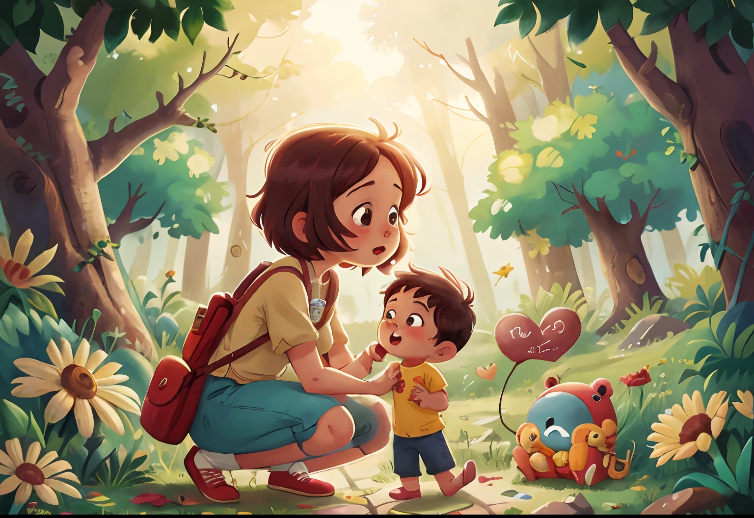 A mother loves a special child, a short definition for love. inaccessible to everyone