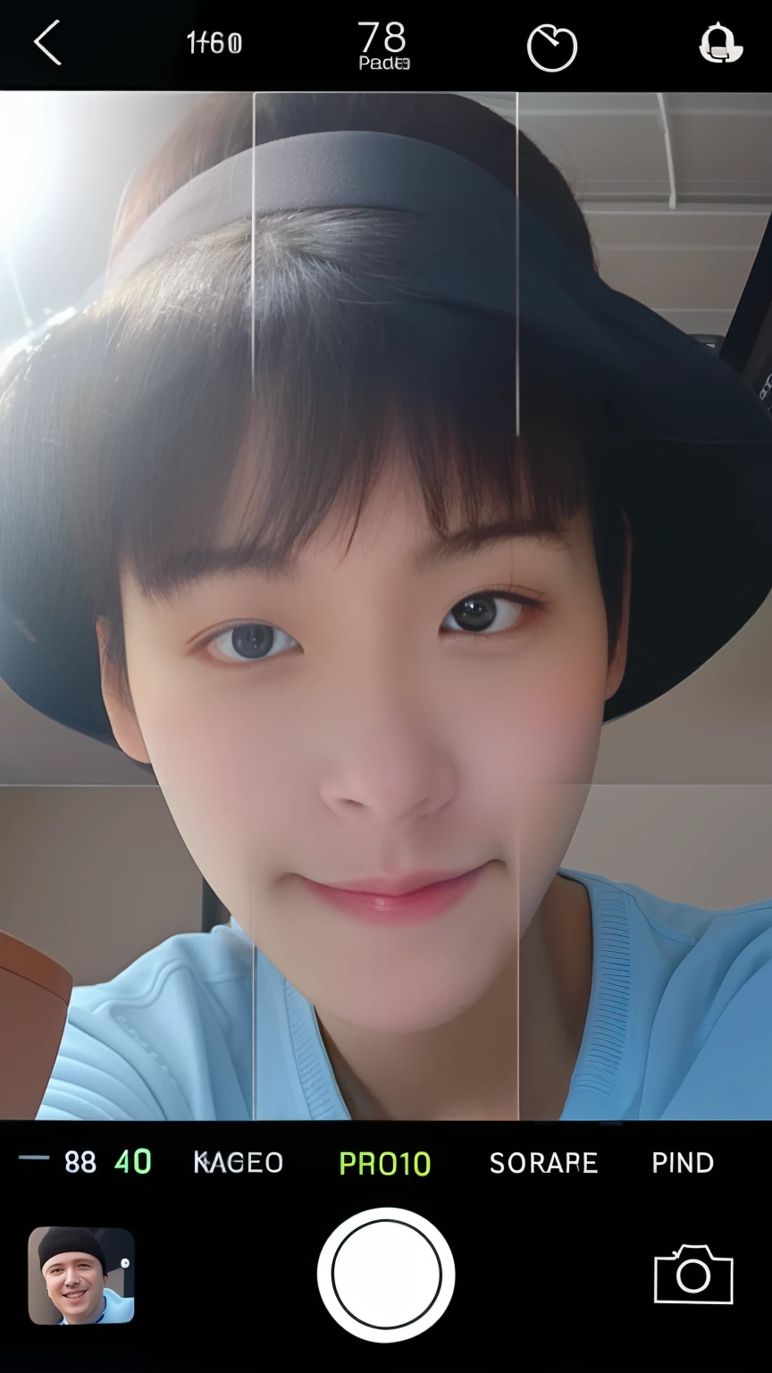 Close-up of a person taking a picture with a camera, 8k selfie photograph, centered face shot, with accurate face, Face picture, blur effect face, Detailed unblurred face, distorted photo, ultra high face symmetry, selfie shot straight on angle, Perfect face symmetry, weird portrait angle, boy thin face, zoom in on face, Face photo