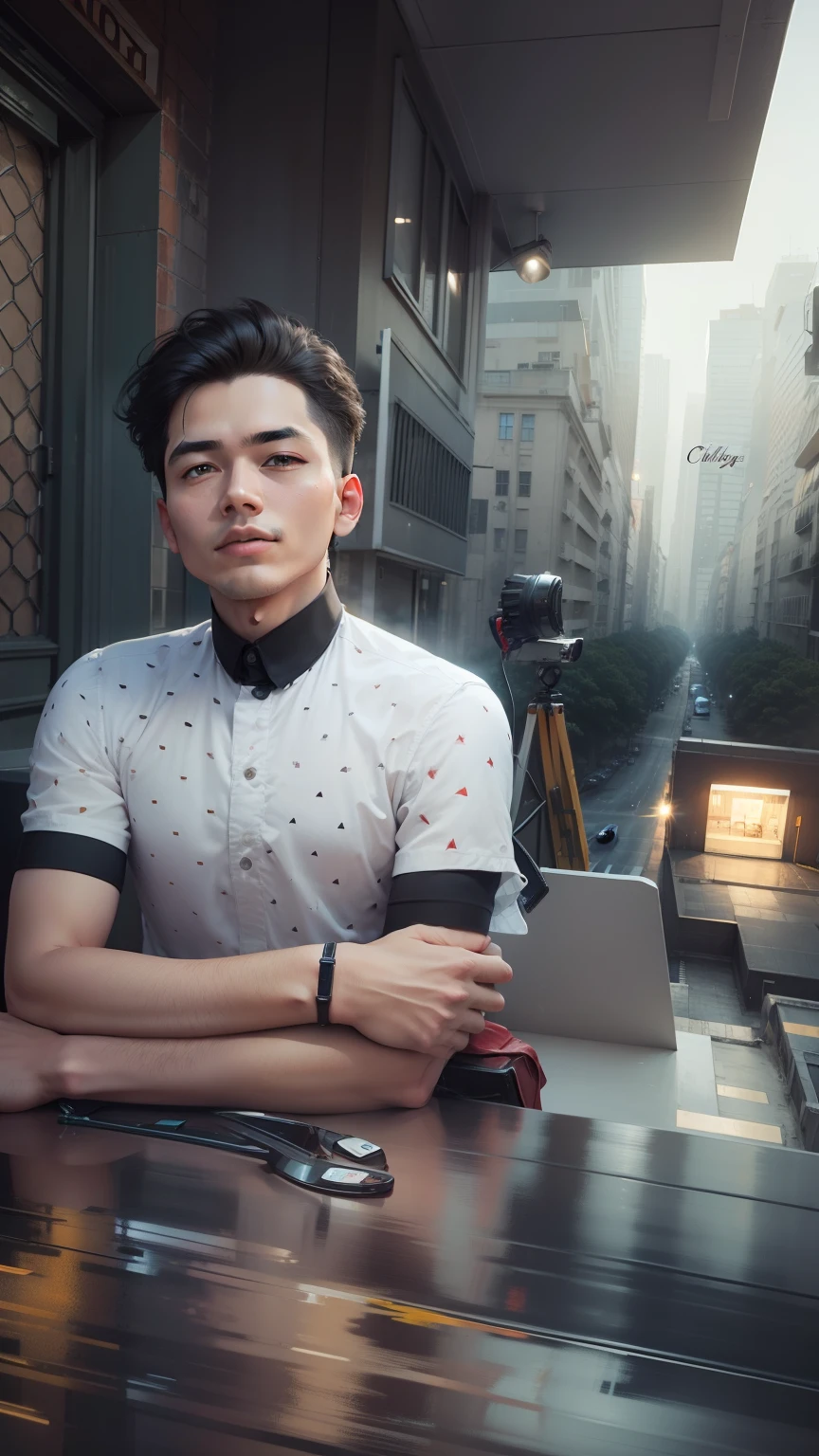 Change the background with modern city