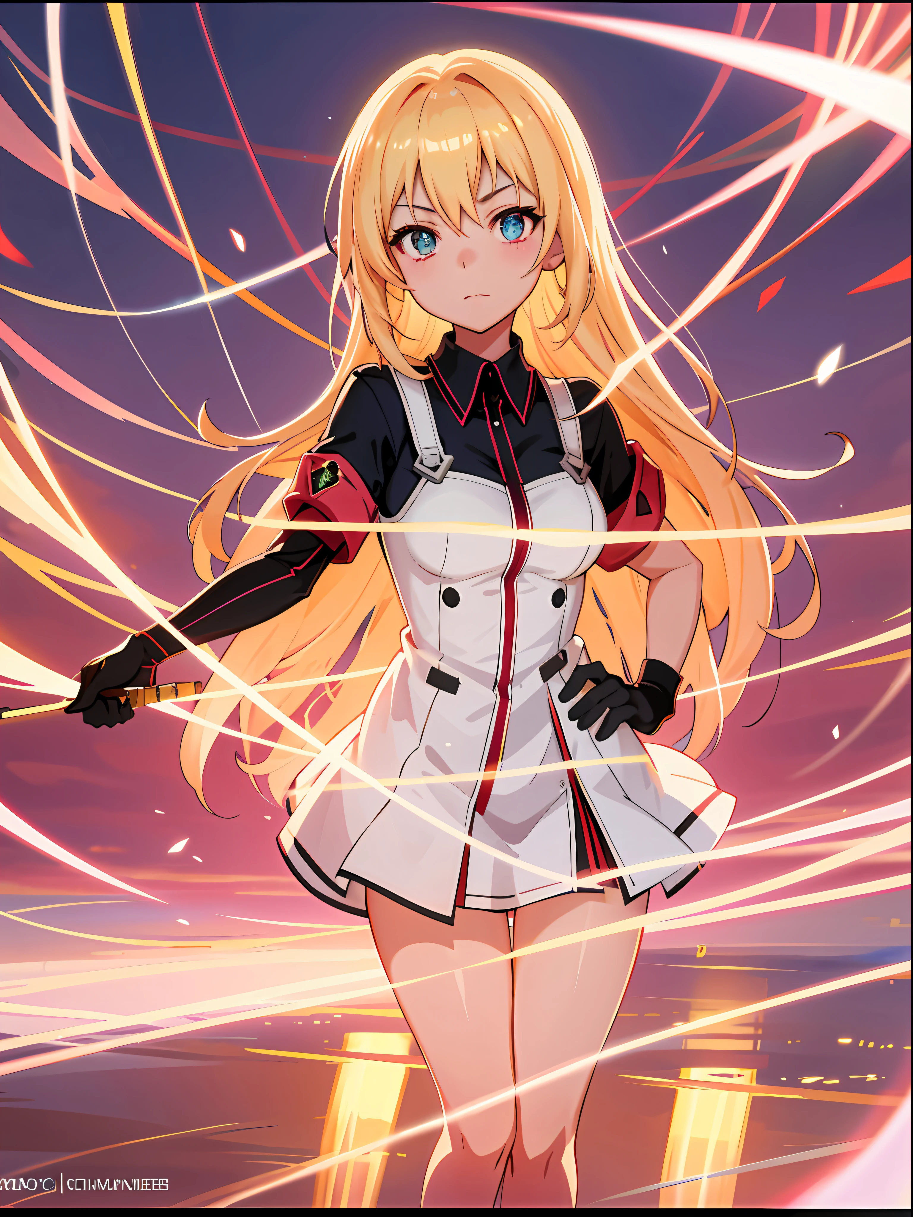 Blonde Beautiful Girl,(1 Various postures.9),(best qualtiy),ultra - detailed,Ultra photo realsisim,Octane renderer,HighDynamicRange,(hdr),32K resolution,Super resolution,megapixel,The Tyndall effect,lens flare glow,shadowing,Contre-Jour, depth of fields, natural lightting, hardfocus, filmgrain, Mirror light hologram,Ray traching,Semi-reflective illumination,Natural lighting,Incandescent Lamps,fiber-optics,gentle illumination,volumettic light,Contre-Jour,globalillumination,Ray traching,optics,Scattering,with light glowing,shadowing,Twinkle,glaring lights,Anime girl in uniform holding baseball bat in front of bright background, Anime moe art style, Artgerm and Atey Ghailan, style of anime4 K, Digital anime illustration, Kushatt Krenz Key Art Women, Kantai collection style, Makoto Shinkai Cyril Rolando, art-style : Ilya Kuvshinov, Official artwork