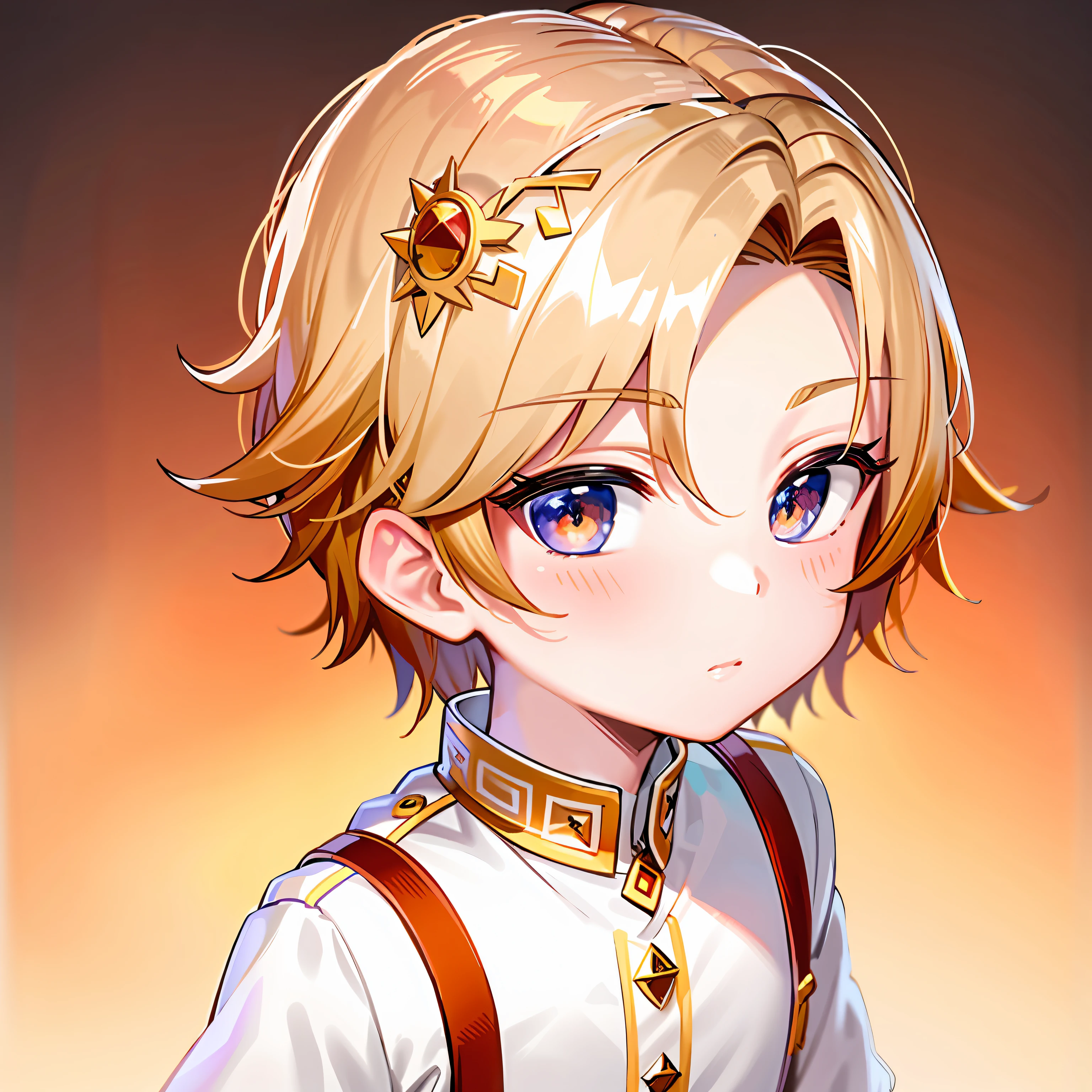dull hair cute blonde eyes shota cute sex extremely high detail photo realistic sky hairstyle handsome teenager small round chin gorgeous clothes luxury luxury rich gold rich background prince round headband angel wings sky