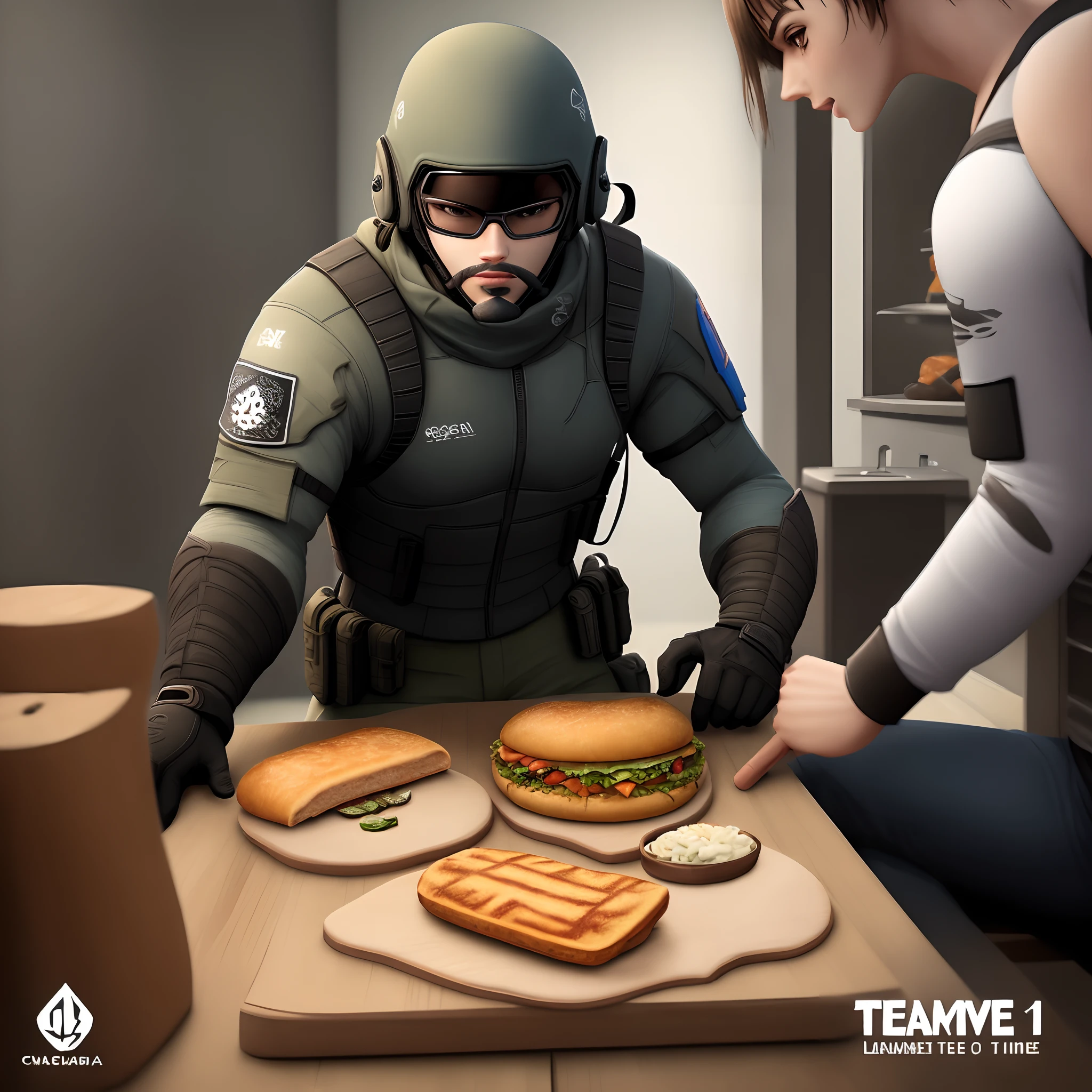 Logo te time de Counter Strike, team name Bokão Lanches