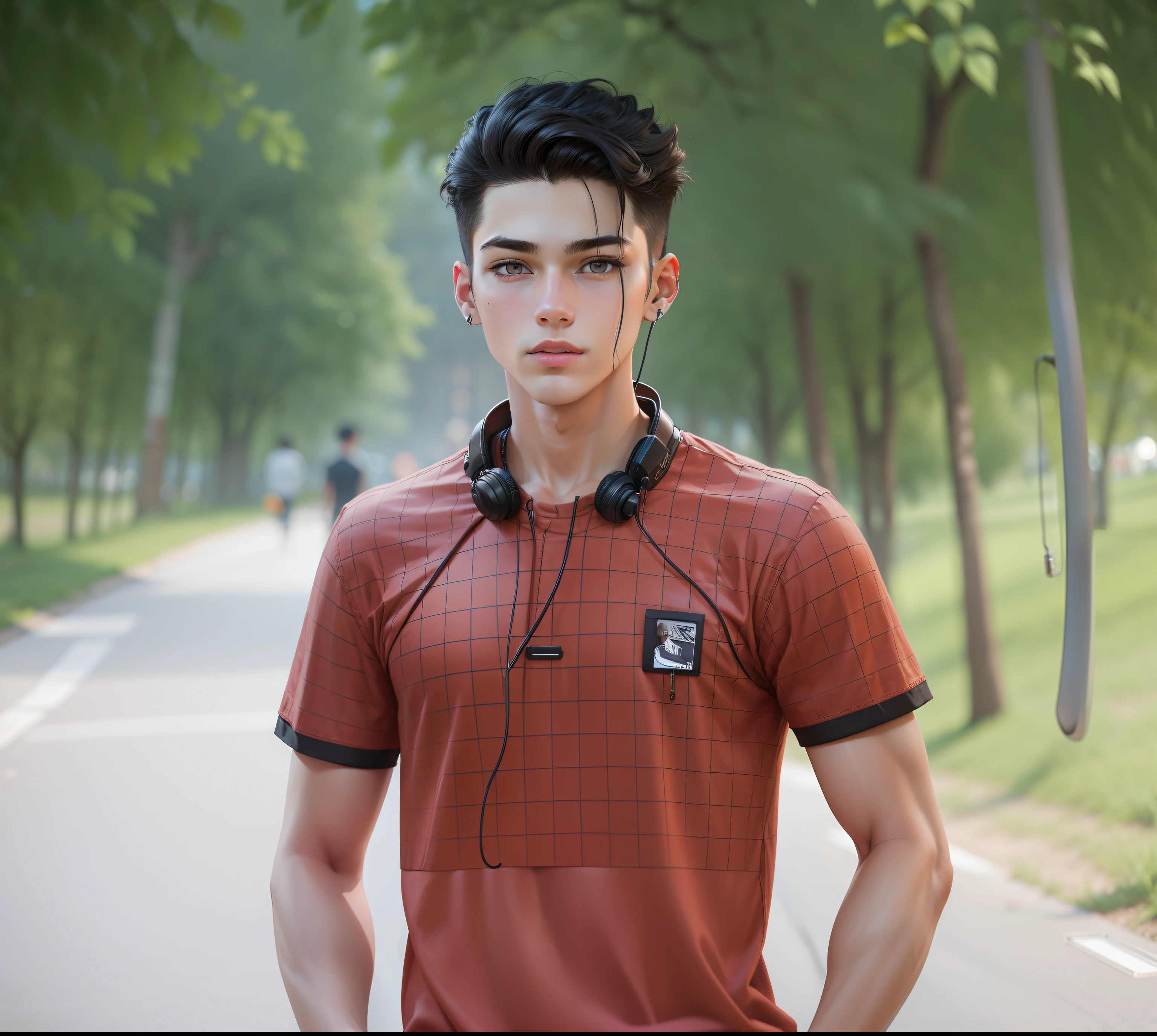 boy-around-with-a-modern-style-fair-skin-dark-hair-and-eyes-he-wears-an-earphone-around-his