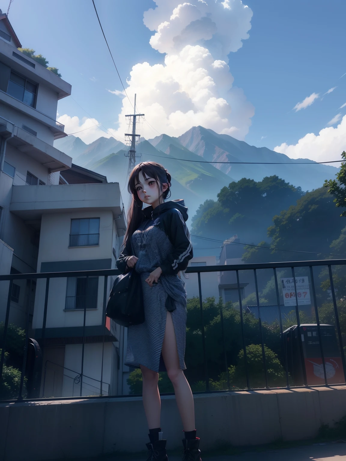 realistic anime artstyle, beautiful anime pose, female anime style, anime realism style, realism artstyle, digital anime illustration, realistic anime art style, young anime female, anime style portrait