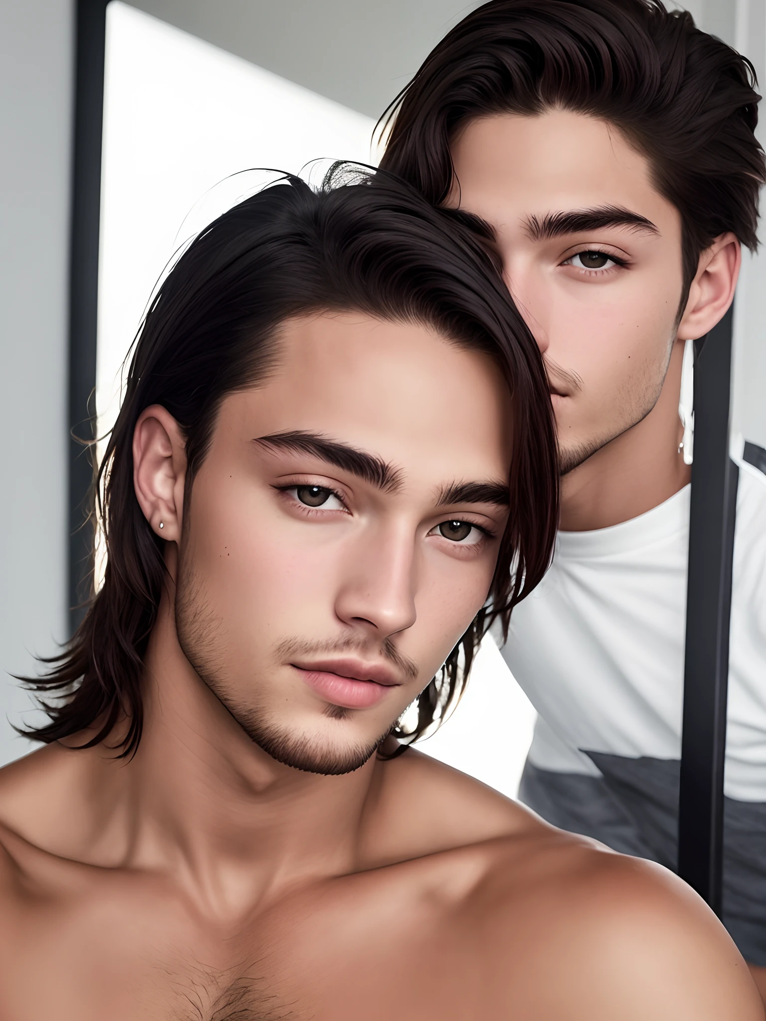 Rosto do modelo Francisco Lachowski, realista, 90mm, foto de um celular, selfie, 8k, estilo instagram