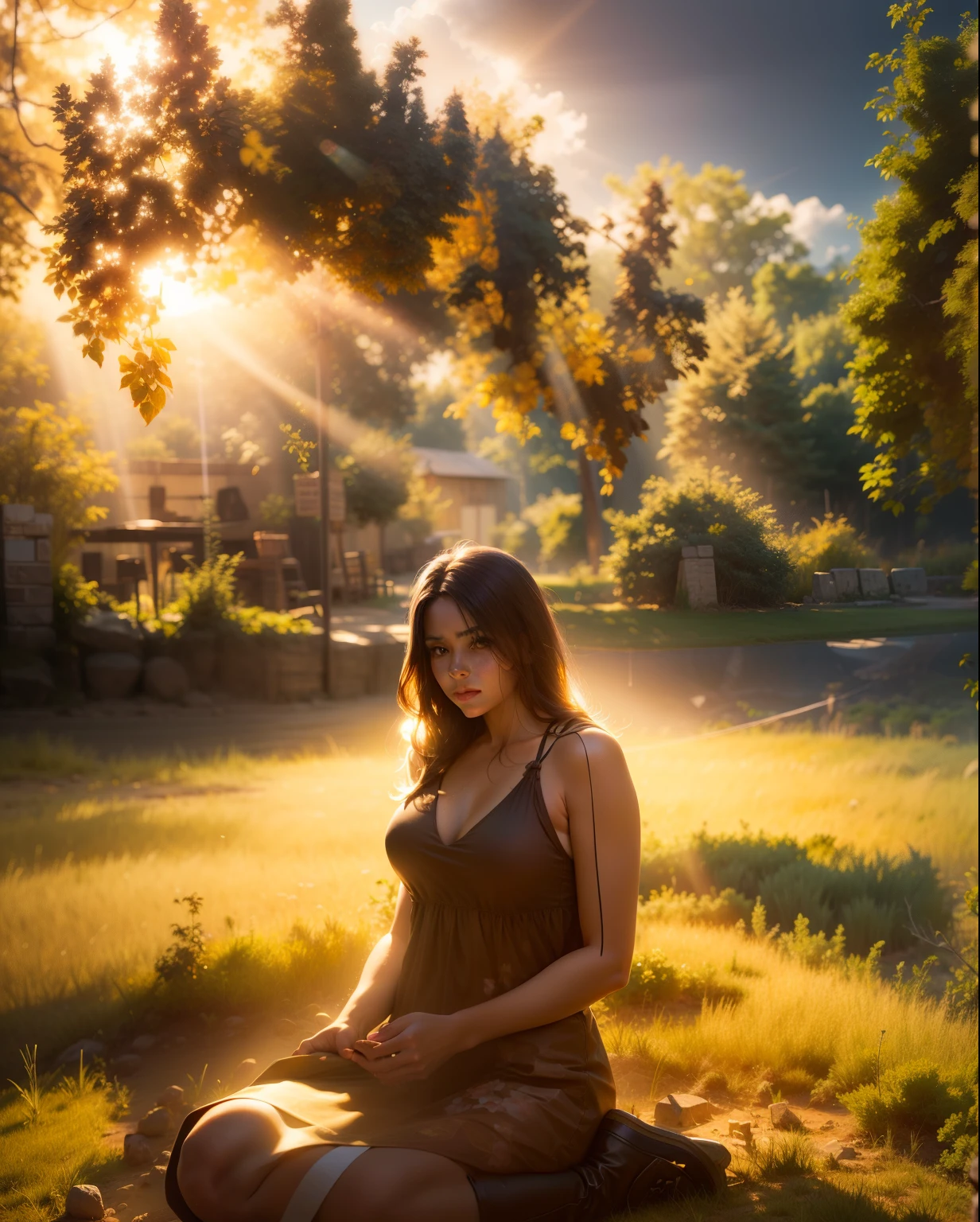 Hd sun rays background & realistic pic face glowing realistic