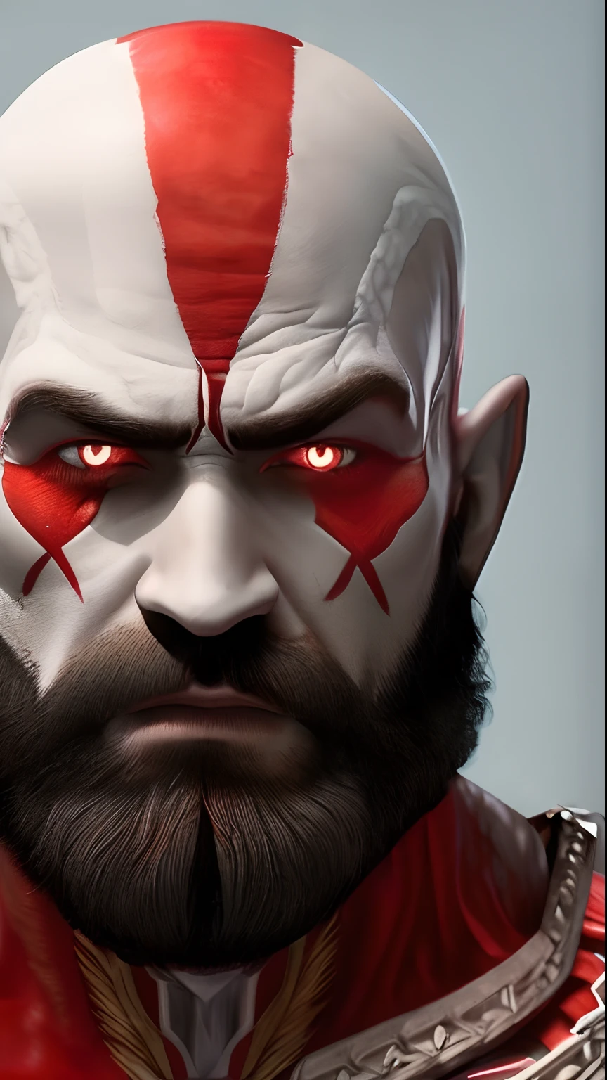 Crie o kratos em 8k realista