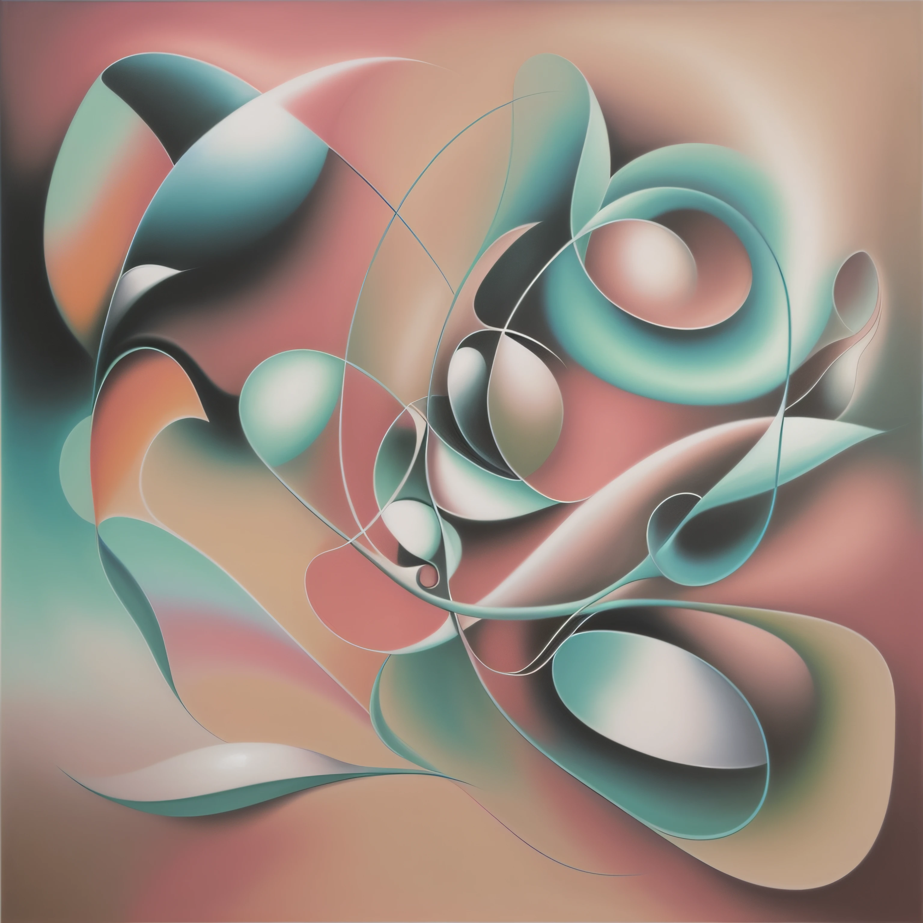 painting of a painting of a plant with leaves and flowers, soft airbrushed artwork, exuberant organic elegant forms, soft organic abstraction, abstract surrealism masterpiece, pastel artwork, an airbrush painting, flowing forms, abstract realism, inspired by Agnes Lawrence Pelton, airbrush digital art, airbrushed artwork, mesmerizing, futurism painting, airbrush on canvas