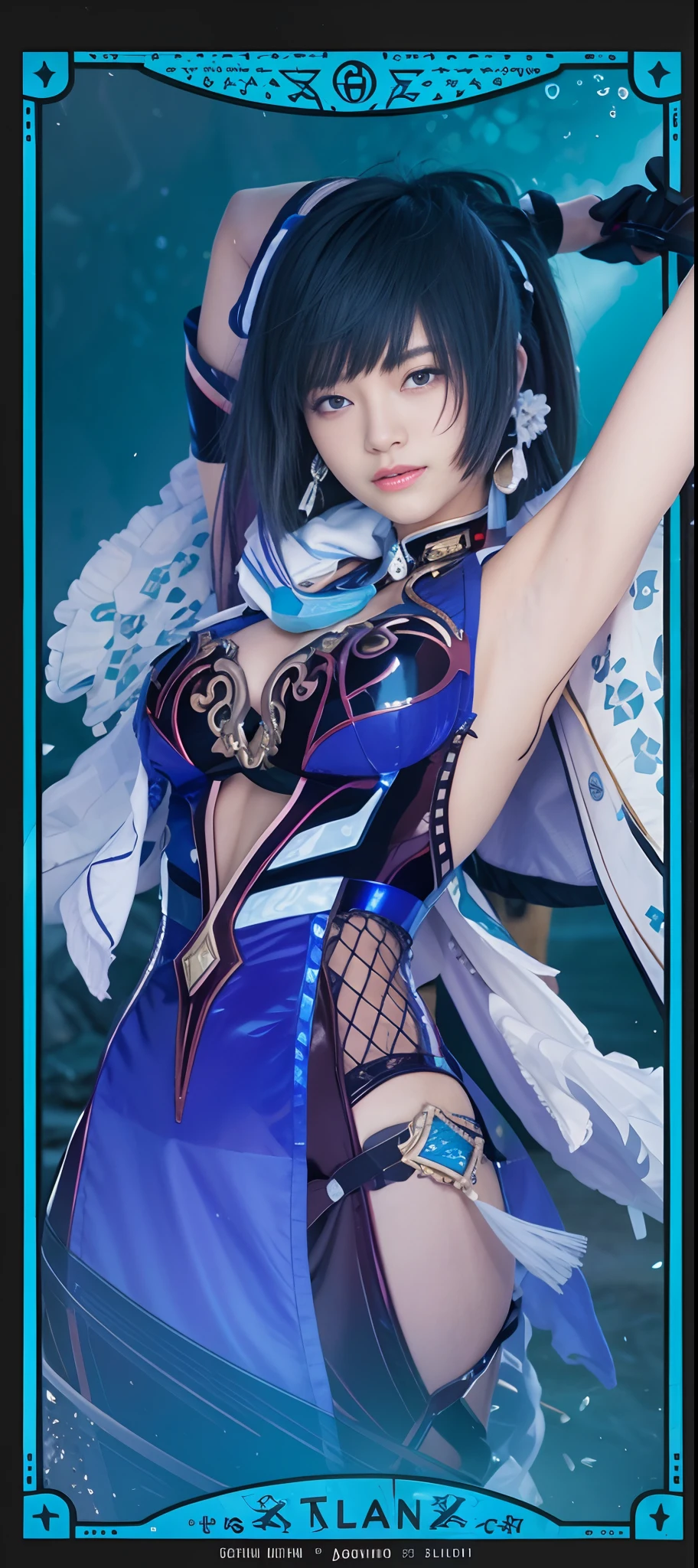 Yelan, genshin impact, 8k, hd, high quality, realistic