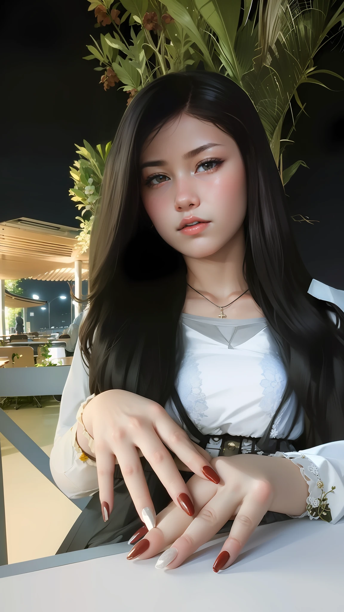 1girl, solo,(best quality),(masterpiece:1.1), full body, looking_at_viewer, dynamic angle, school uniform, cute, clear facial skin,
